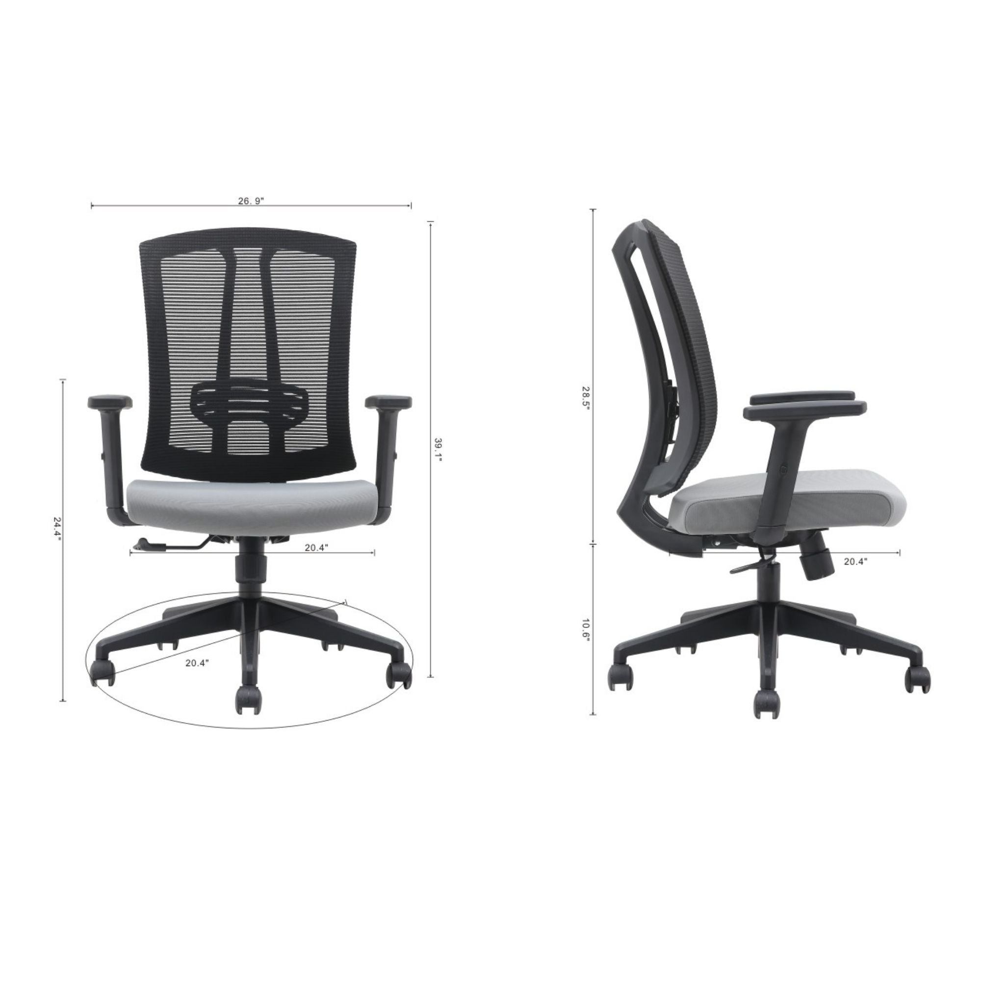 Office Chair in Black/Grey 7500 | CastleUp Experience Centre Online Furniture