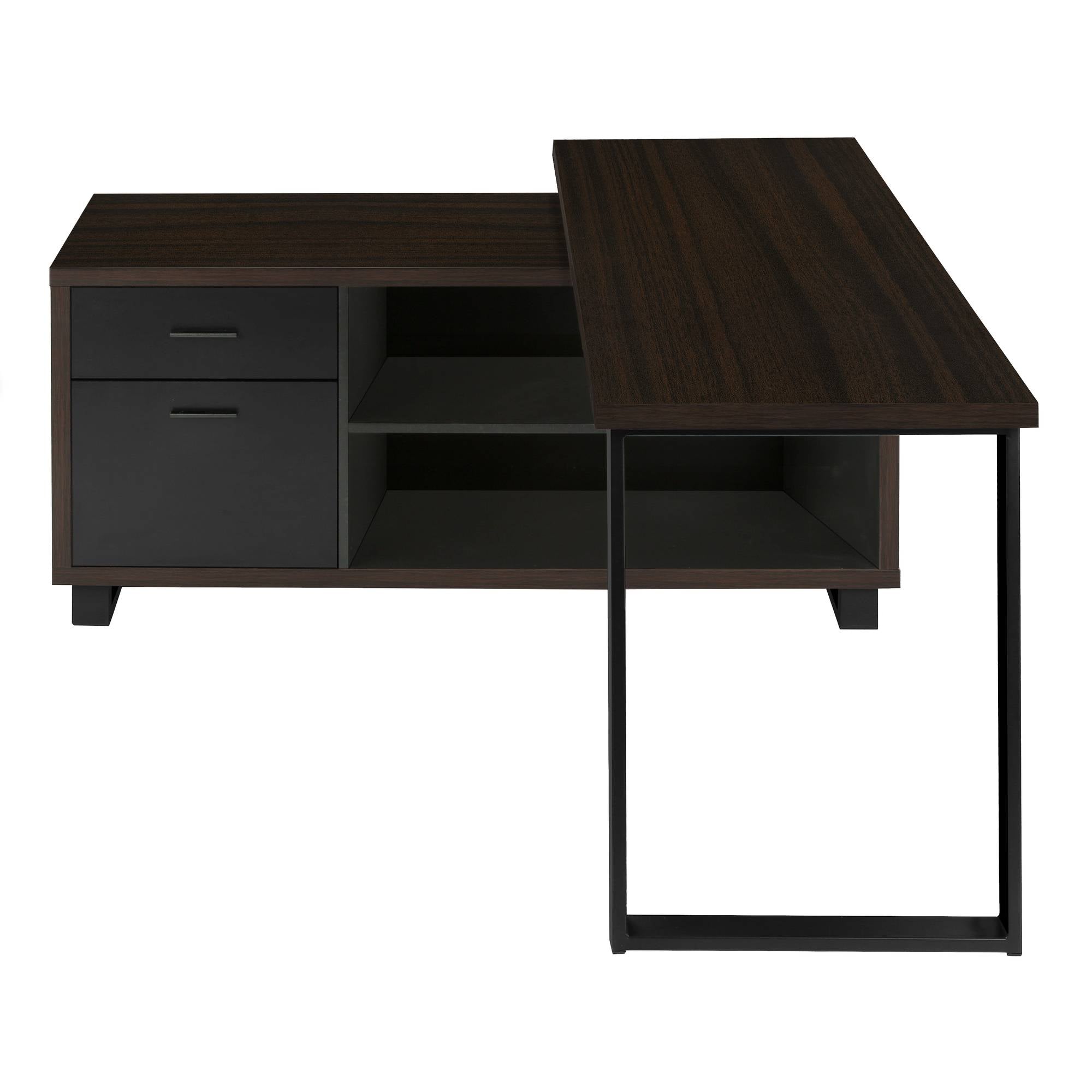 Monarch Specialties Nexora 72-inch espresso office desk with a sleek, modern design and spacious work surface.