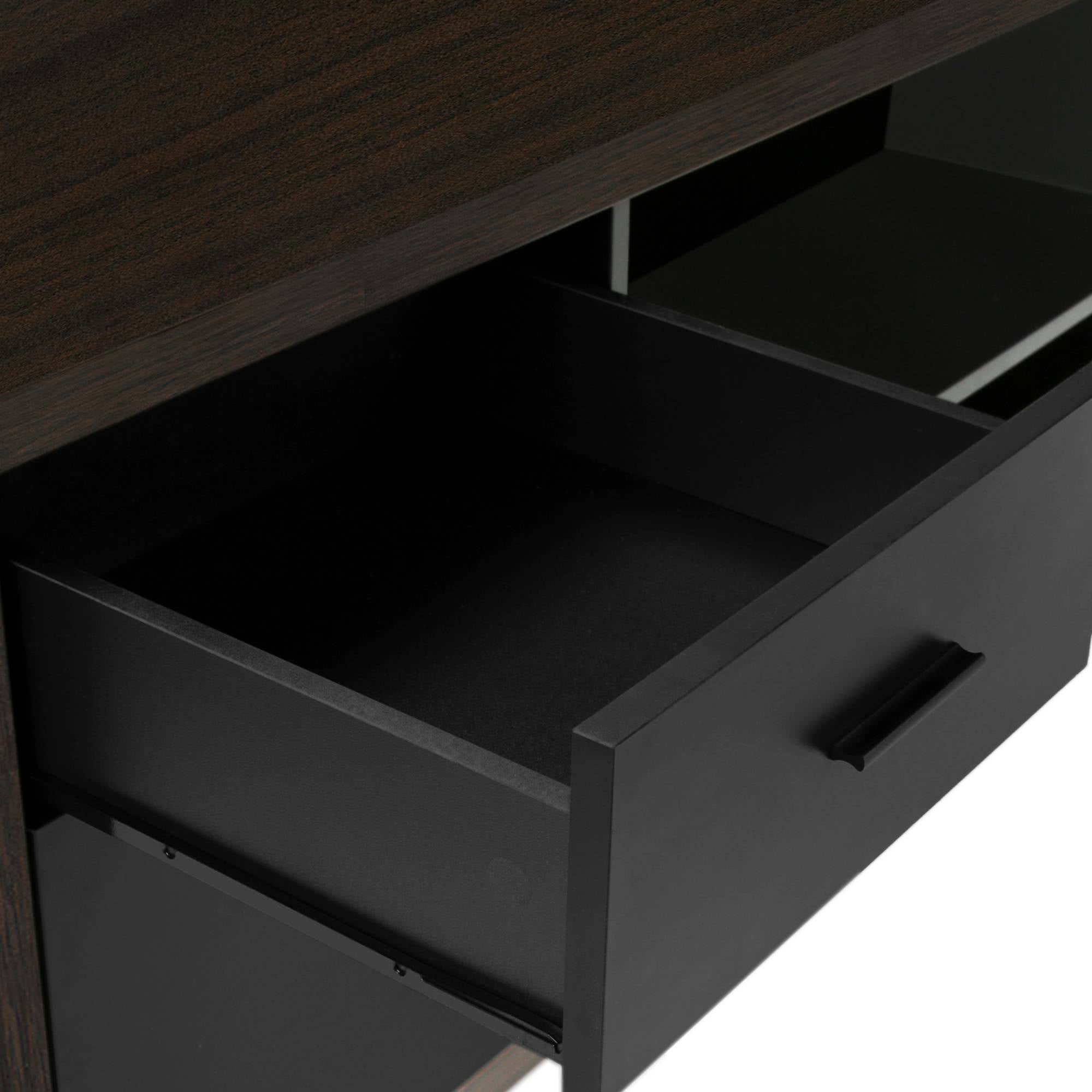 Nexora 72-inch office computer desk in espresso finish by Monarch Specialties with a spacious work surface and modern design.