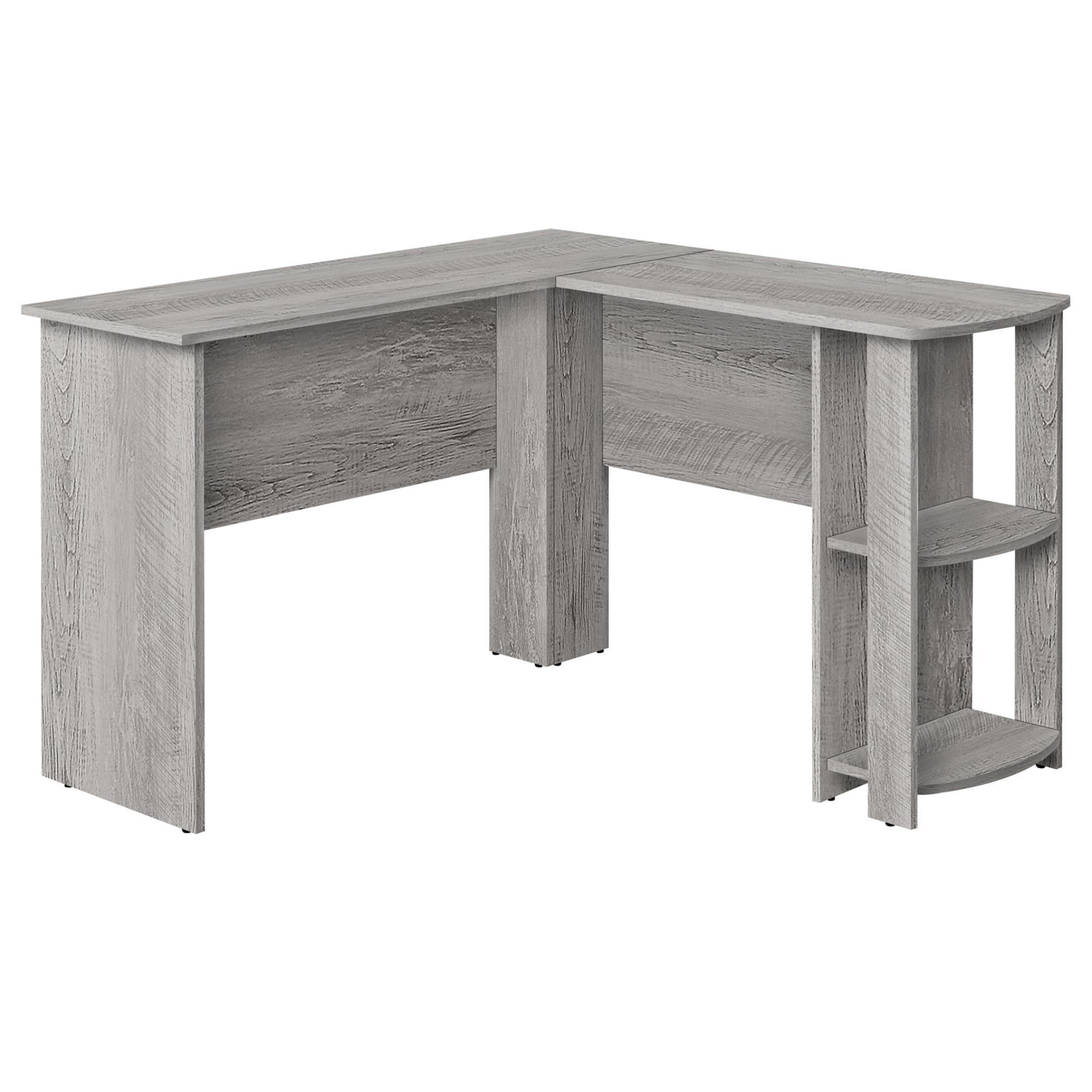 Monarch Specialties Corex office computer desk with a sleek wood finish and spacious workspace, ideal for home or office use.