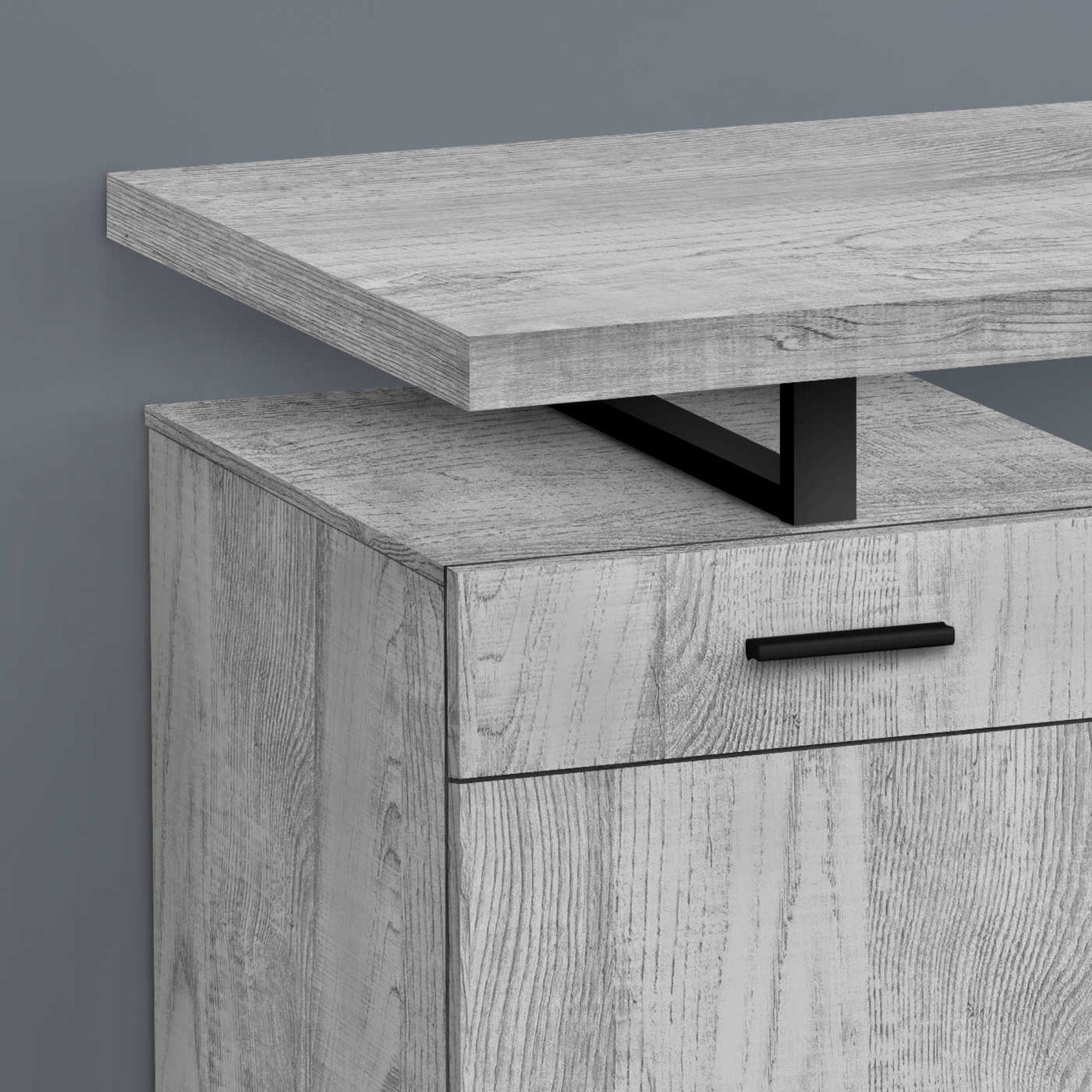 Grey Monarch Specialties Nexor 48-inch office computer desk with clean lines and spacious surface for workspace.