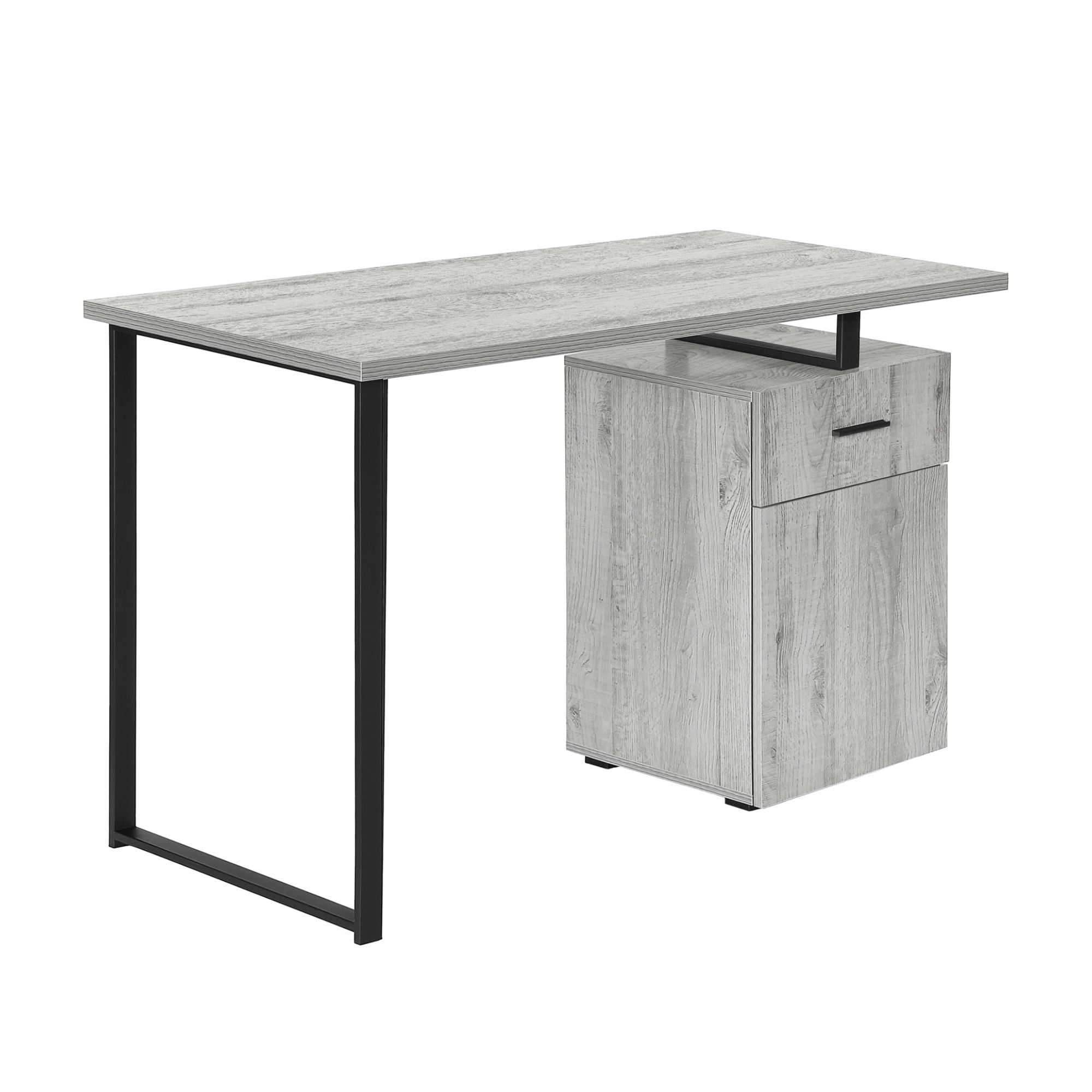 Grey Nexor 48-inch office computer desk by Monarch Specialties with a spacious workspace and modern design.