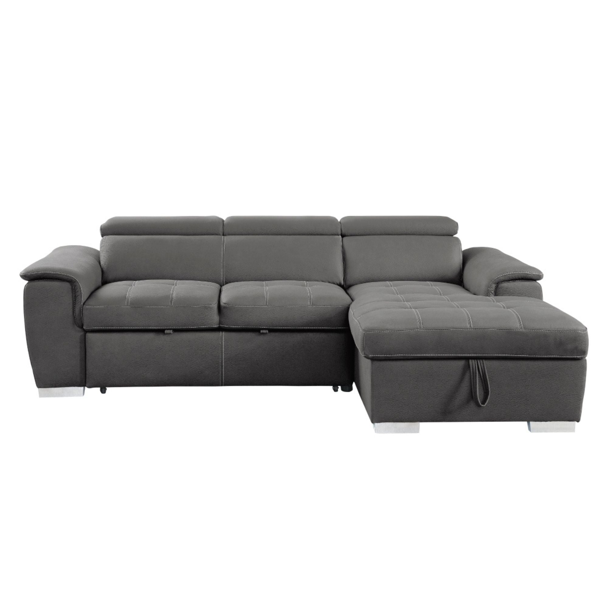 Ferriday RHF 2-Piece Sectional Sleeper in Grey