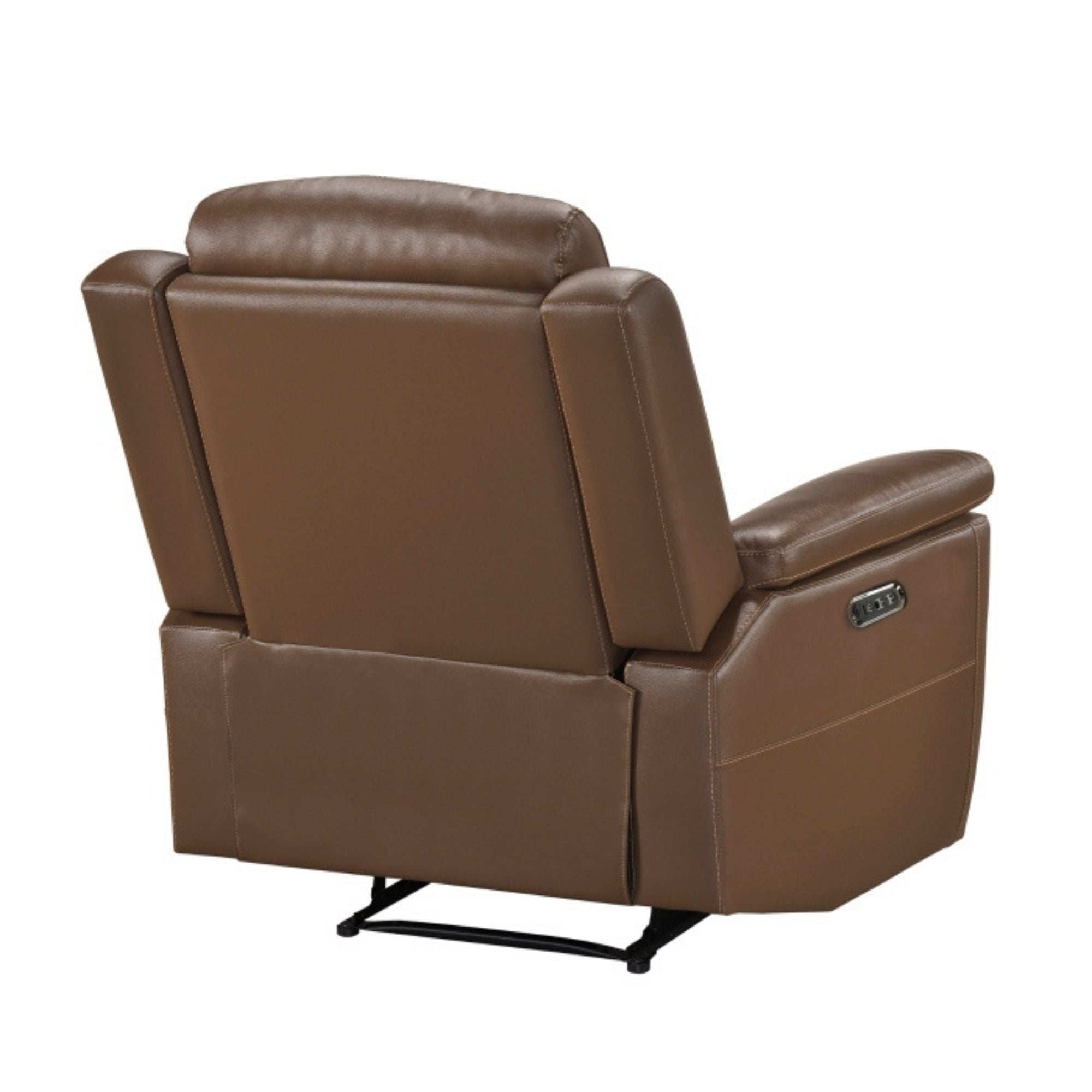 Nest Dual Power Leather Reclining Chair in Toffee Brown