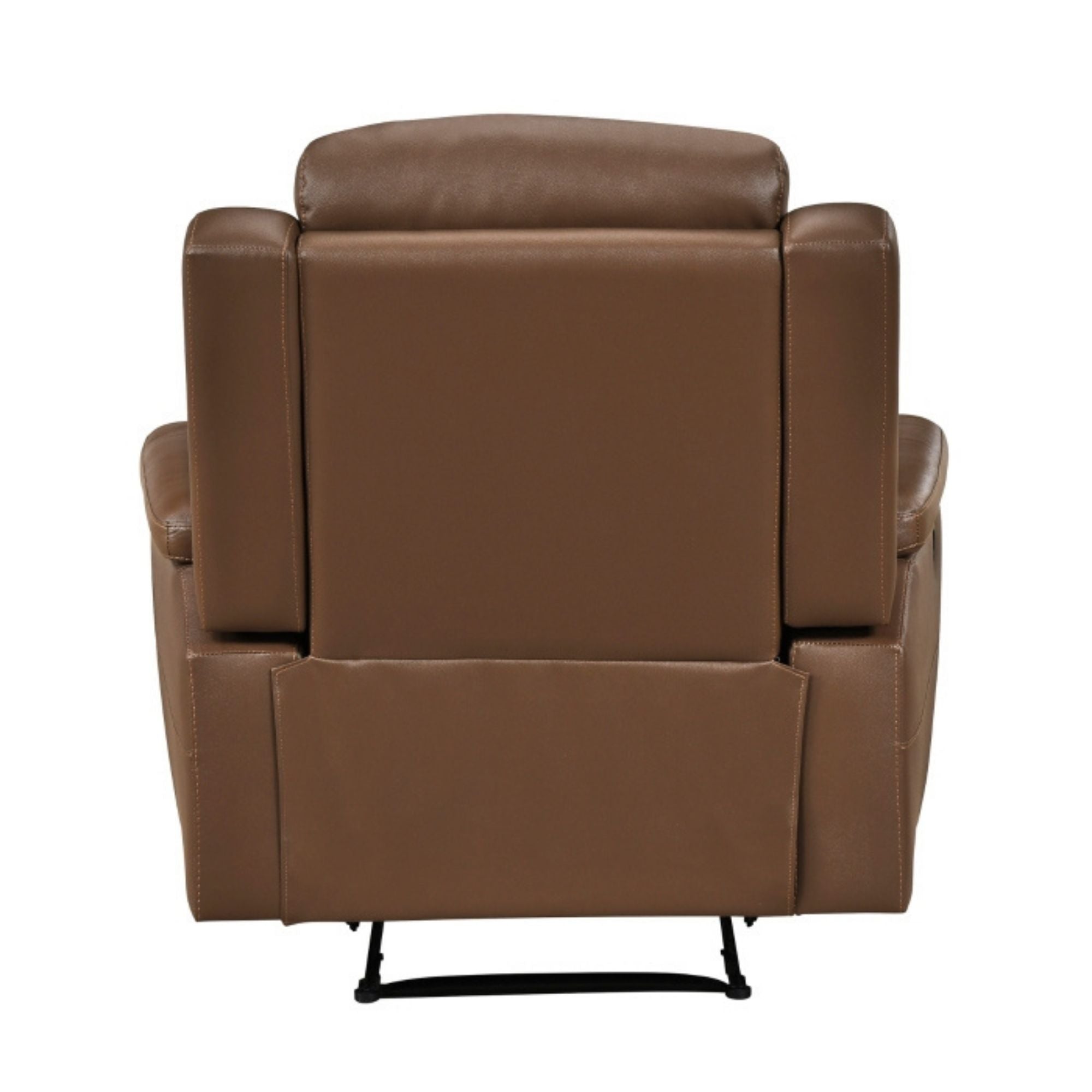 Nest Dual Power Leather Reclining Chair in Toffee Brown