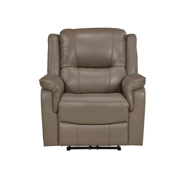 Haven Collection Power Leather Reclining Chair in Taupe | CastleUp Experience Centre Online Furniture