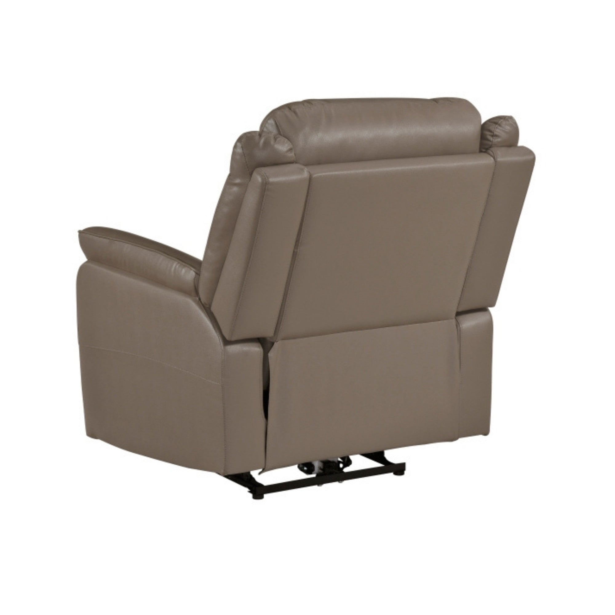 Haven Collection Power Leather Reclining Sofa Set in Taupe