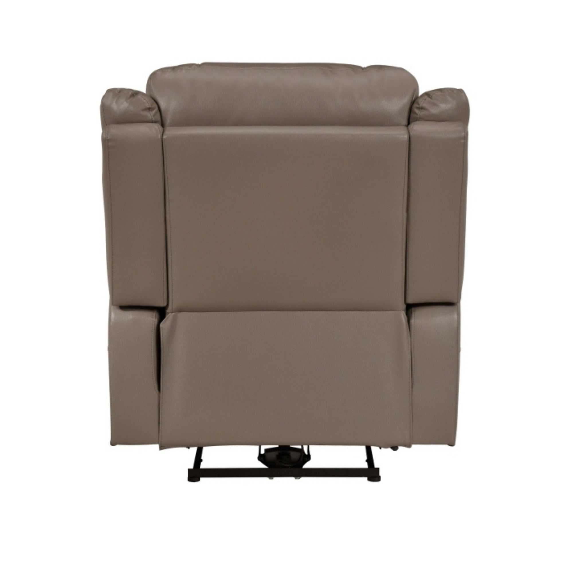 Haven Collection Power Leather Reclining Sofa Set in Taupe