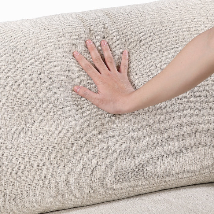 Taupe Chenille 2-Piece L-Shaped Sectional with Chaise