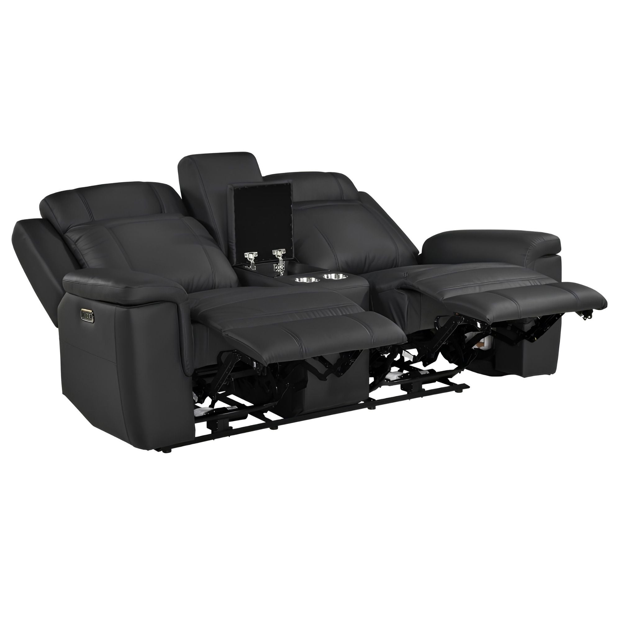 Ensemble de meubles inclinables Lancaster en chenille grise