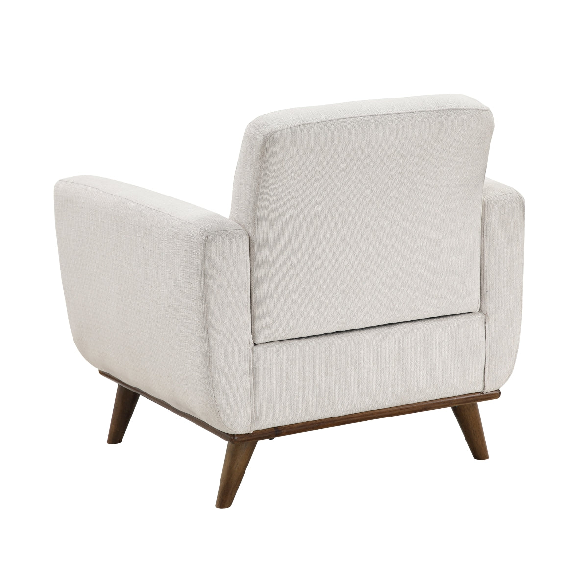 Cream fabric chair from the Martina Collection by M.A.F, featuring plush upholstery and a stylish, modern design.