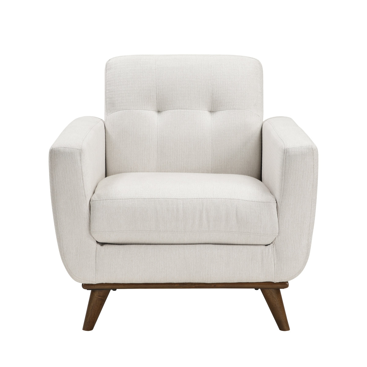 Cream fabric chair from M.A.F Martina Collection with plush upholstery and modern design, shown on a neutral background.