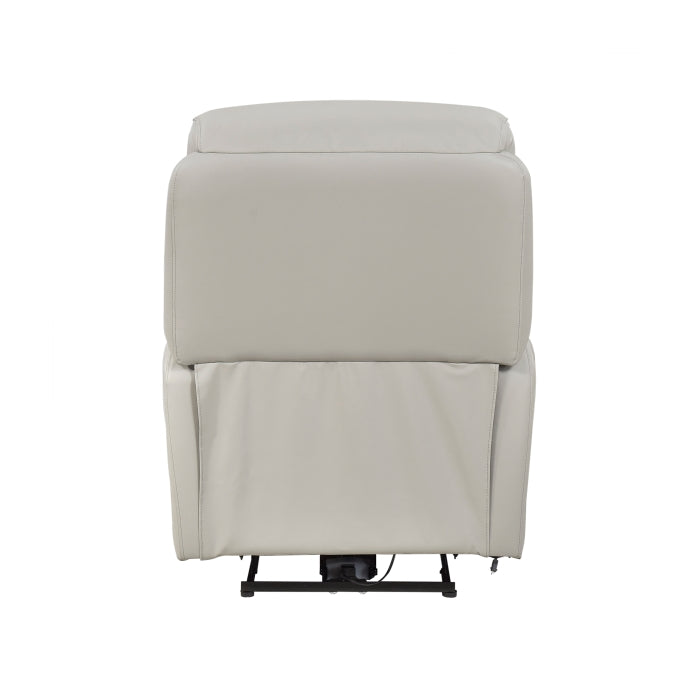 Leif Collection Power Recliner Chair in Light Grey