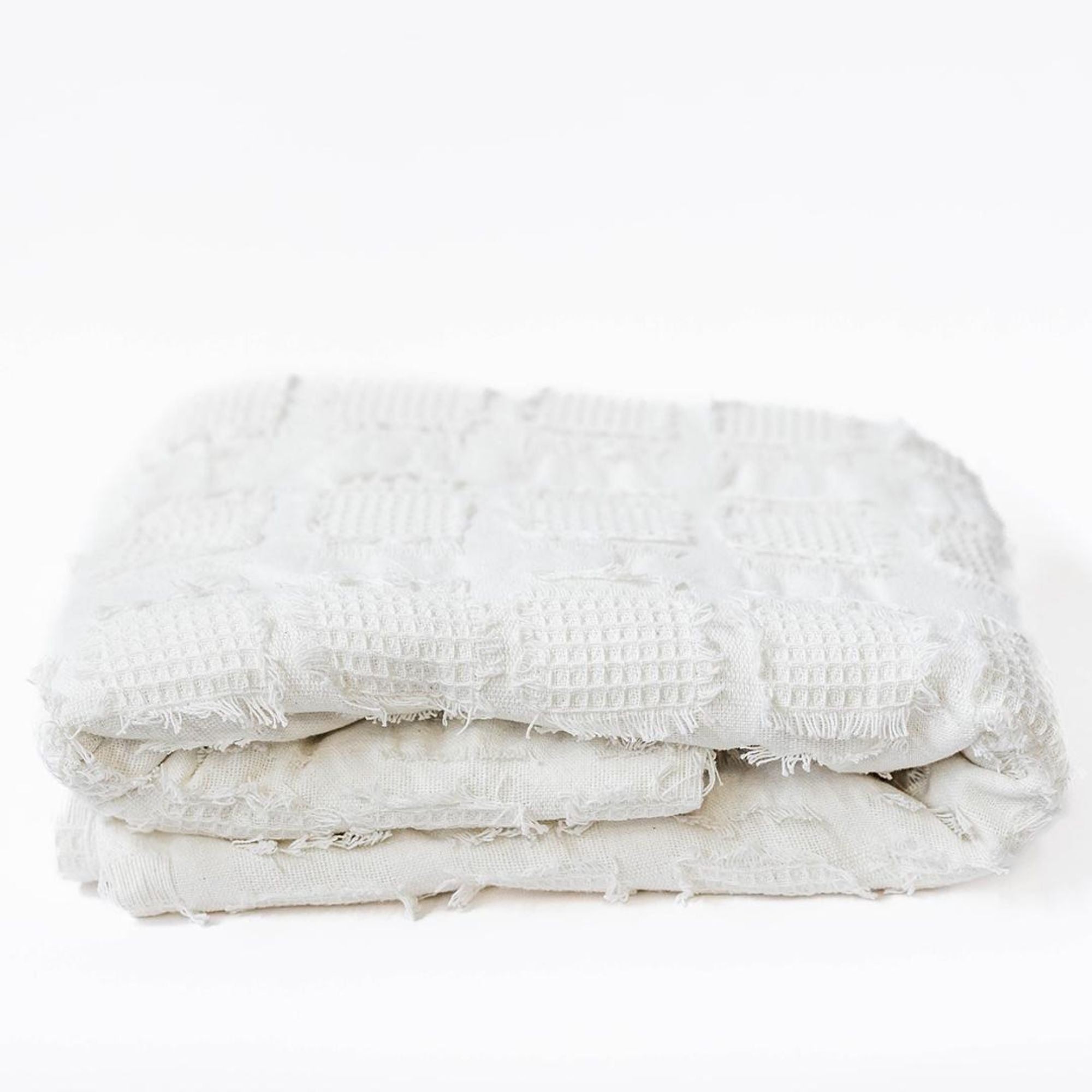 Cotton Throw in White | CastleUp Experience Centre Online Furniture