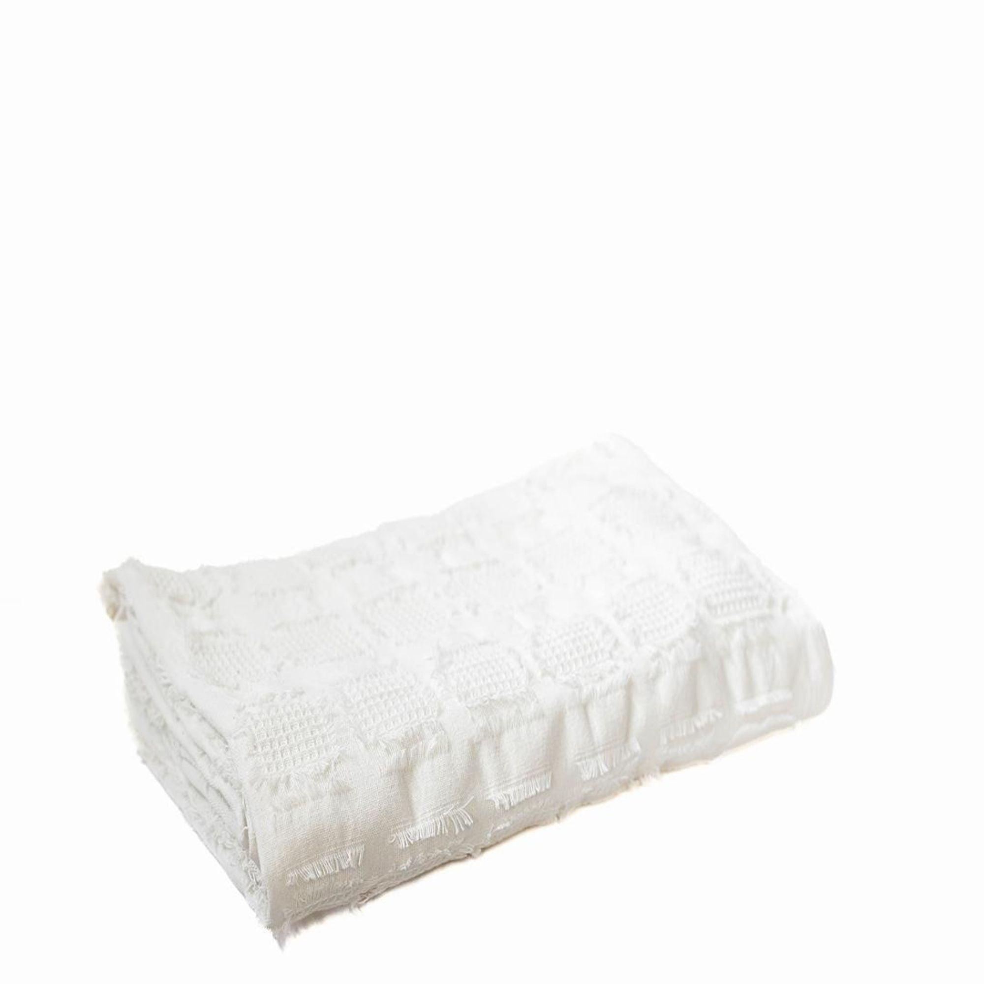 Cotton Throw in White | CastleUp Experience Centre Online Furniture