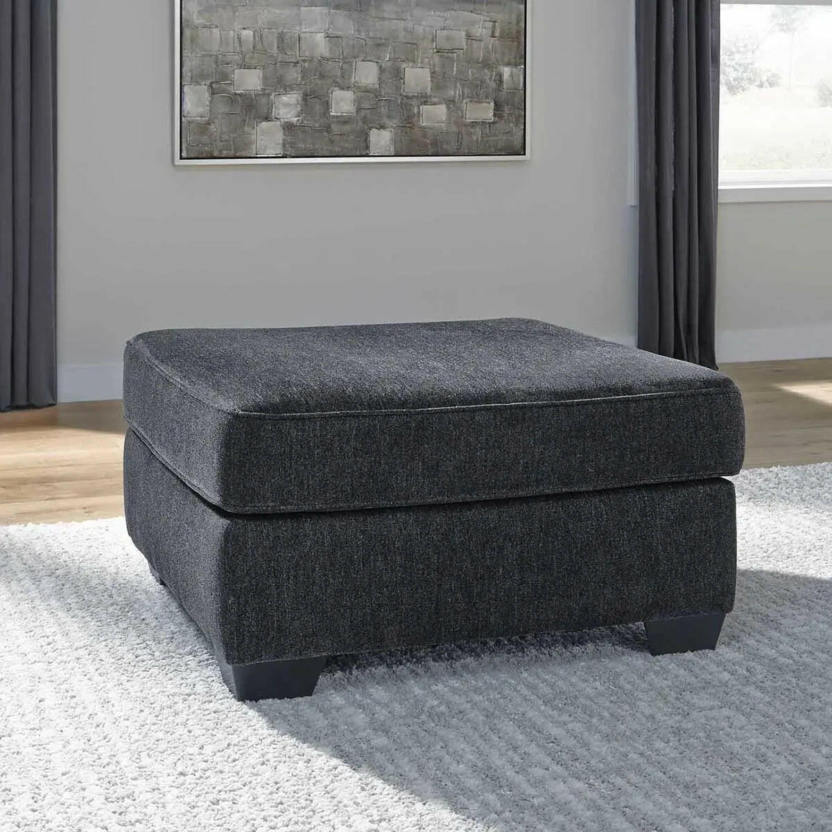 Ashley Altari Oversized Accent Ottoman in Slate.