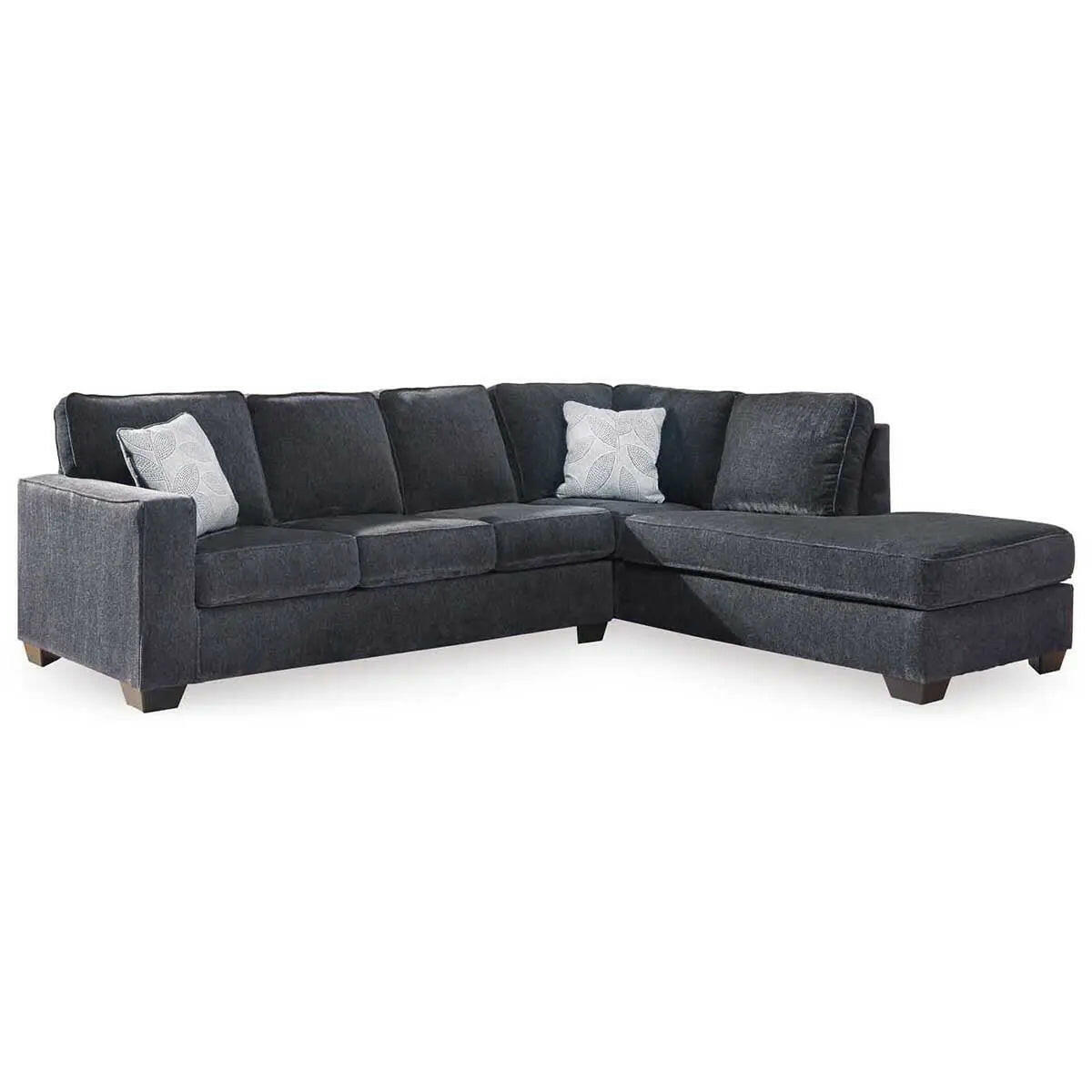 Ashley Altari 2 Piece RFH Chaise Sectional in Slate.