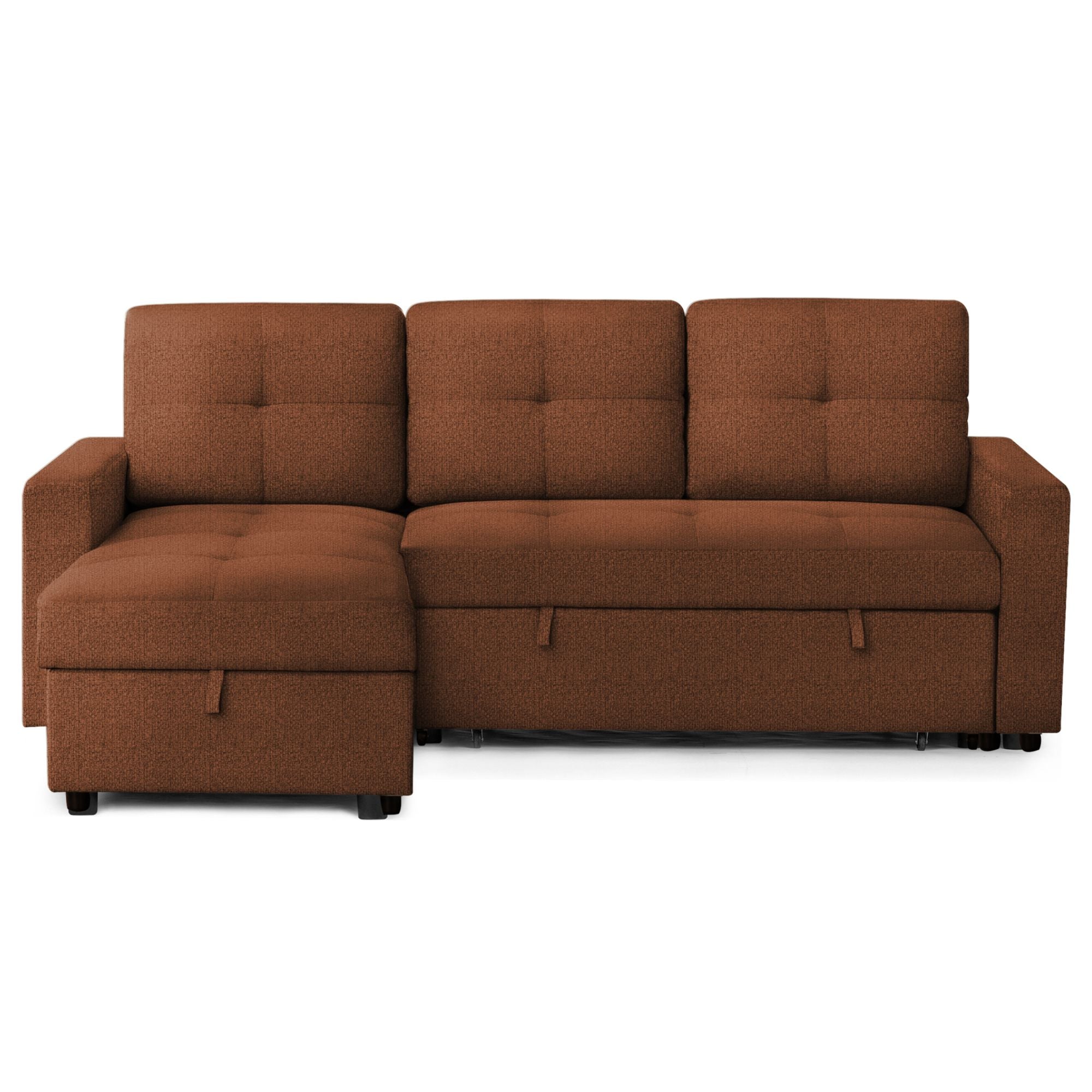 Sofa Sleeper with Reversable Storage Lounger Rust | CastleUp Experience Centre Online Furniture