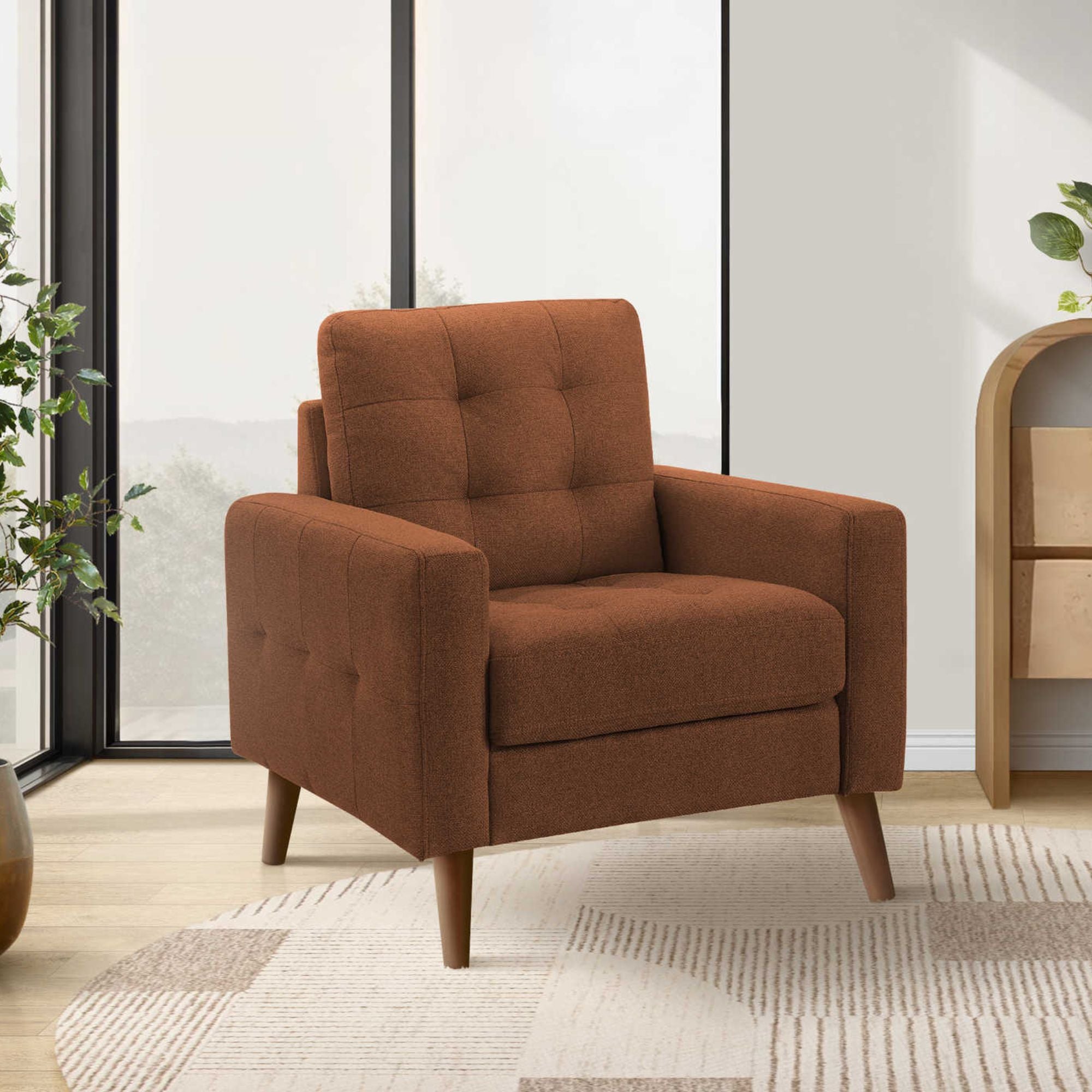 Monroe 31 inch Chair Rust | CastleUp Experience Centre Online Furniture