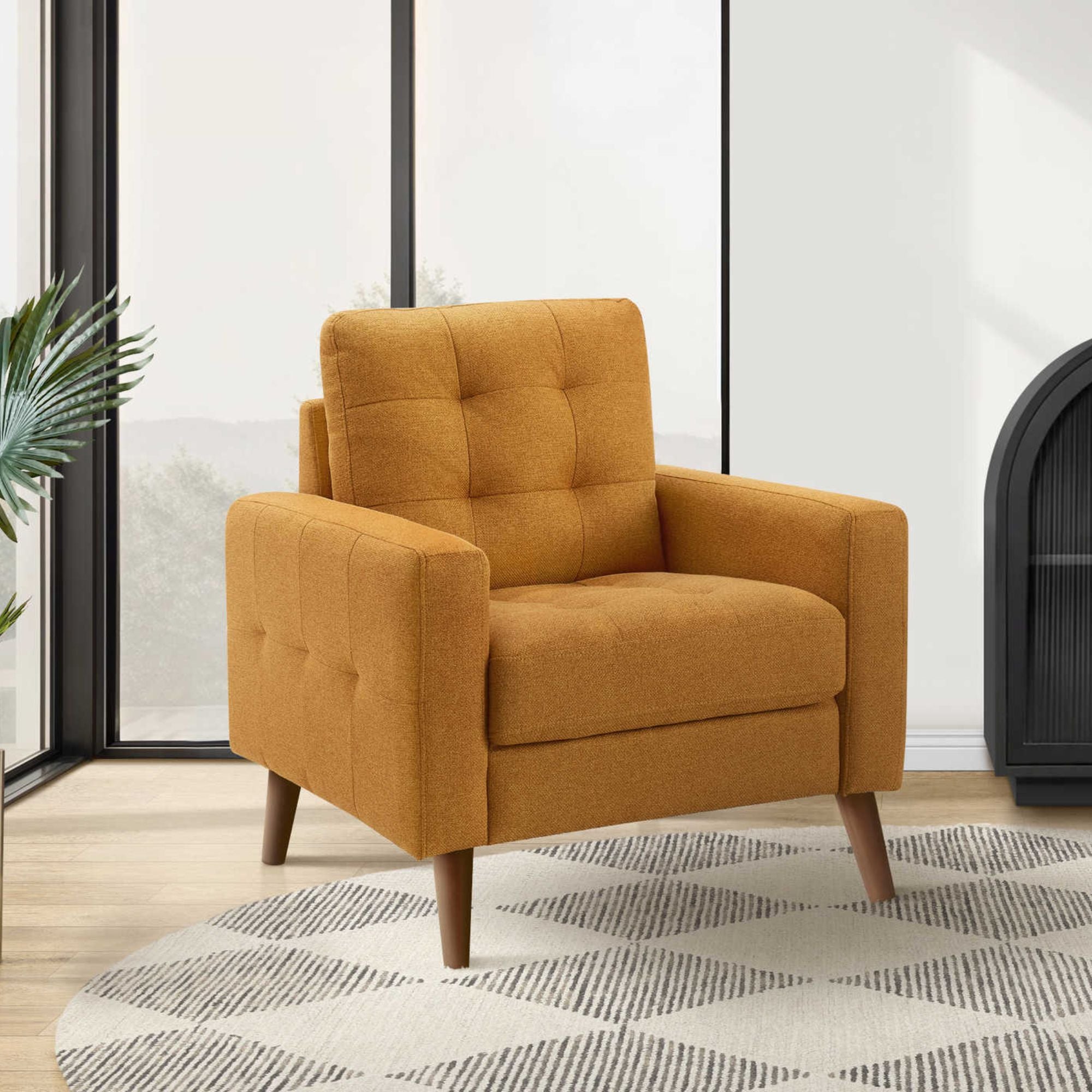 Monroe Sofa Set Orange | CastleUp Experience Centre Online Furniture