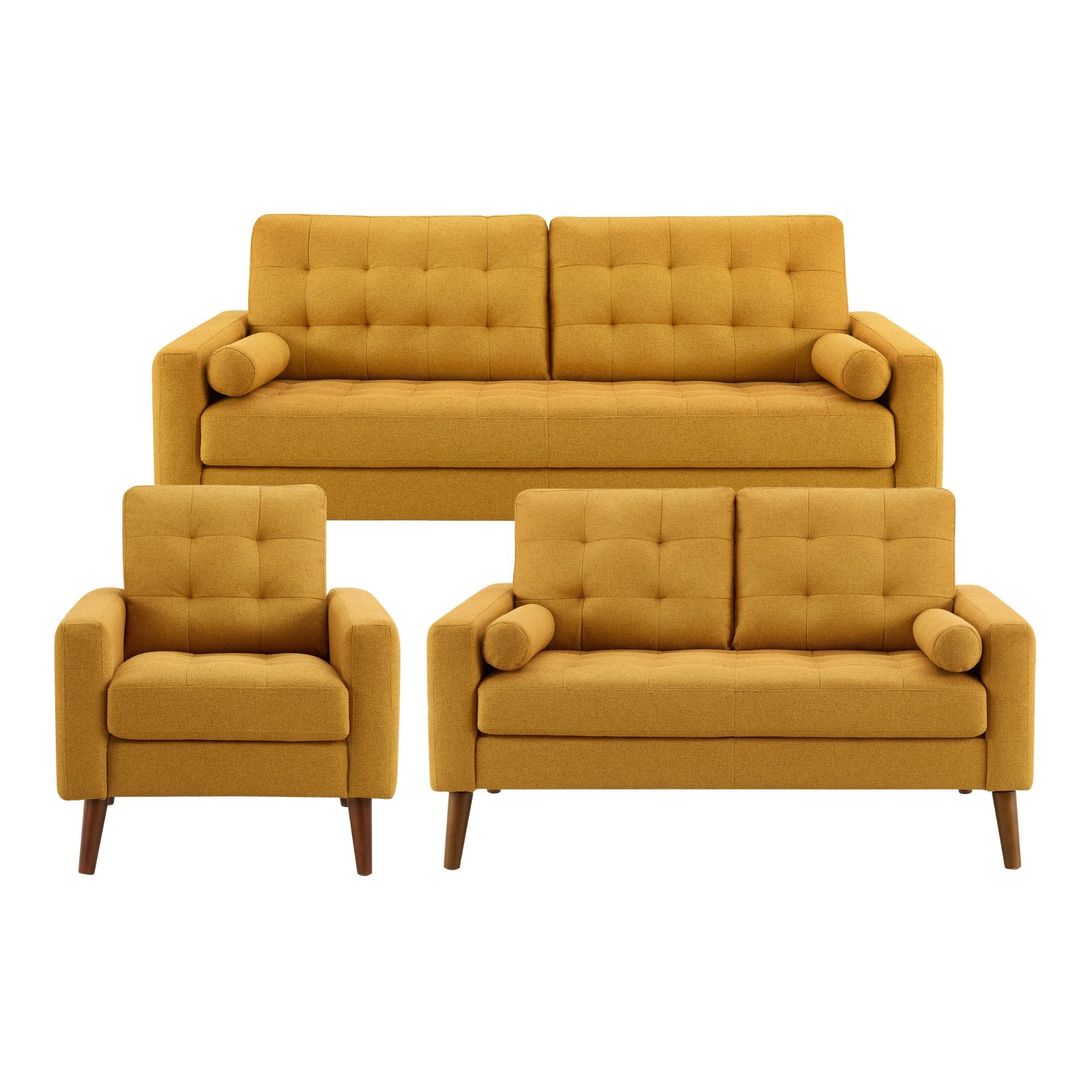 Monroe Sofa Set Orange | CastleUp Experience Centre Online Furniture