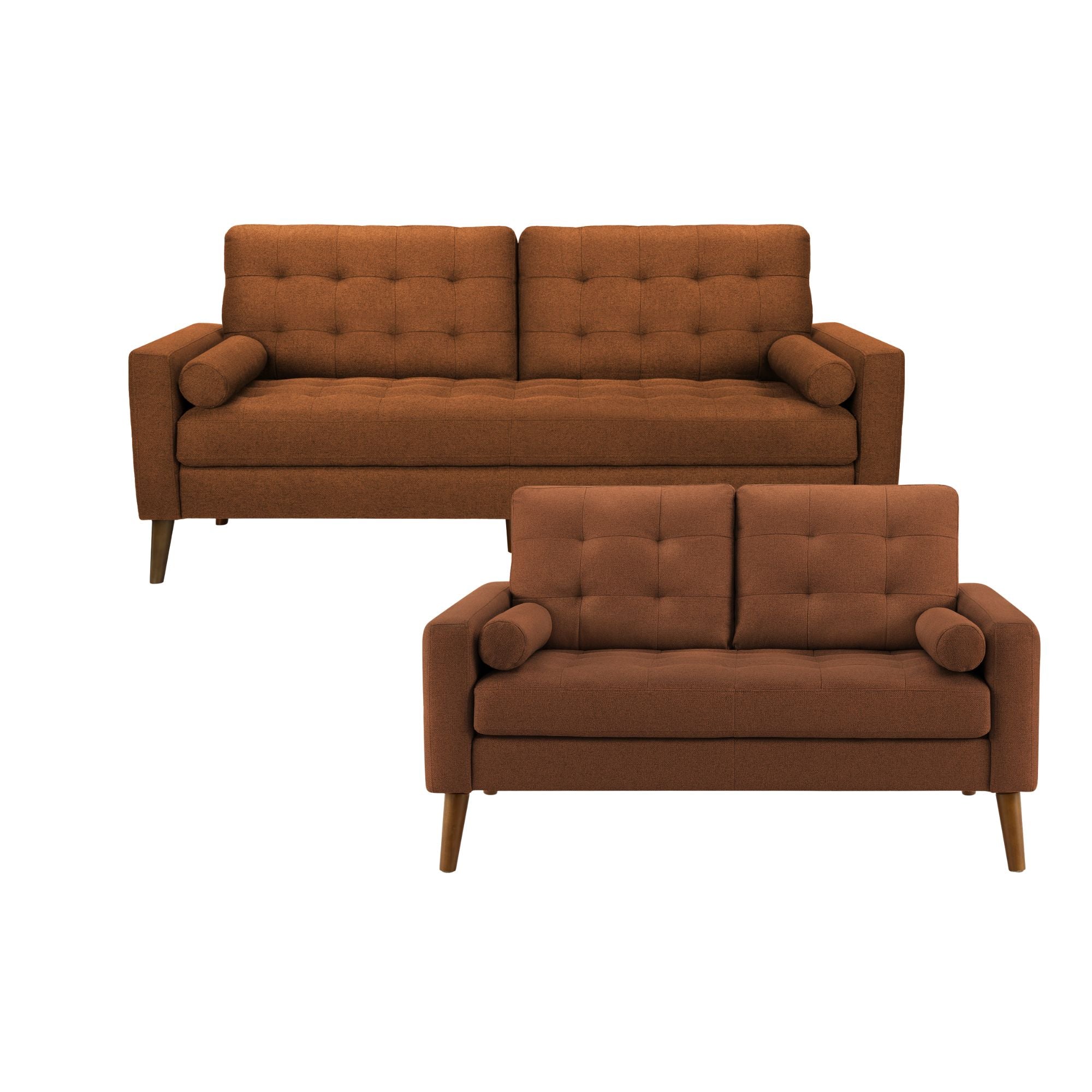 Monroe Sofa Set Rust | CastleUp Experience Centre Online Furniture