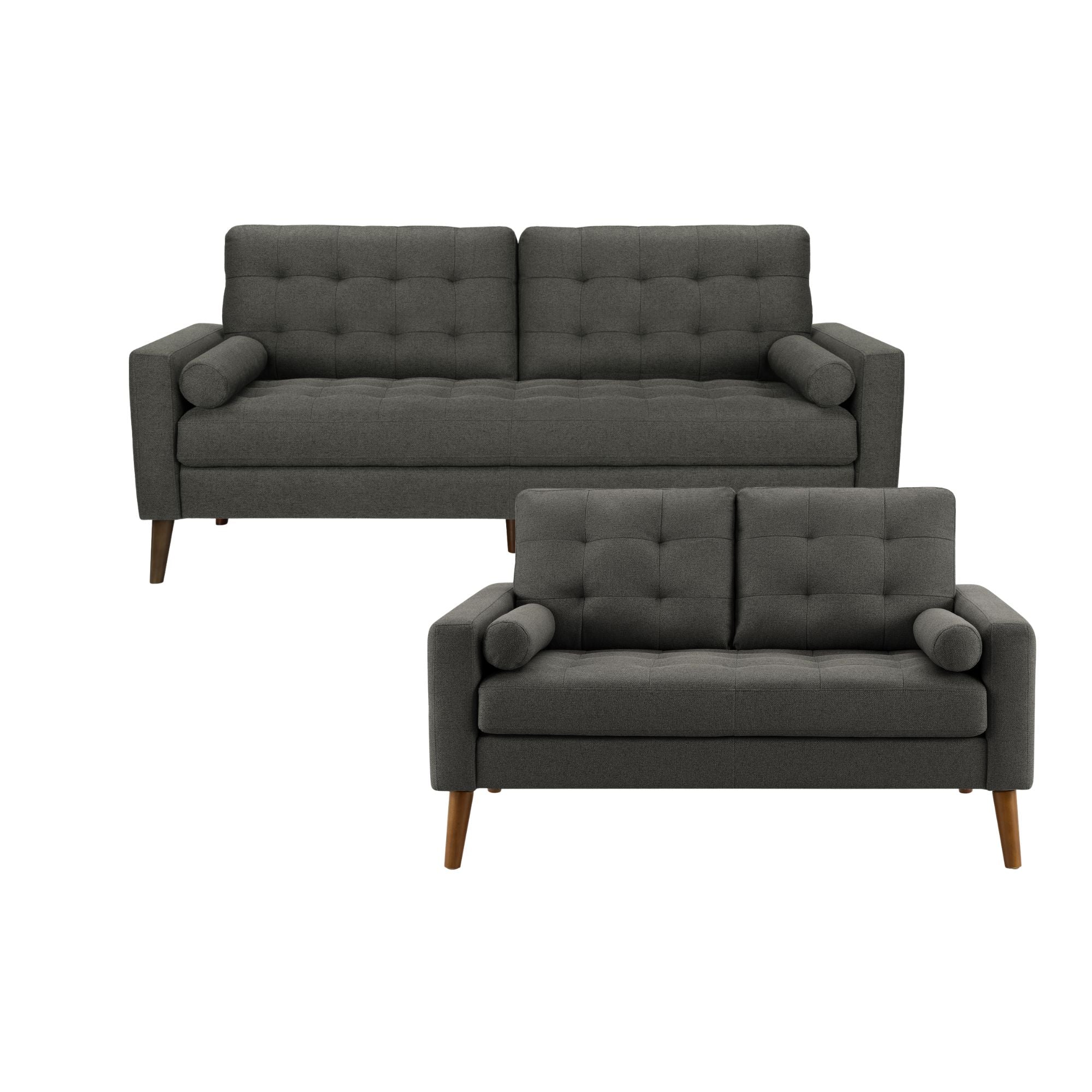 Monroe Sofa Set Dark Grey | CastleUp Experience Centre Online Furniture