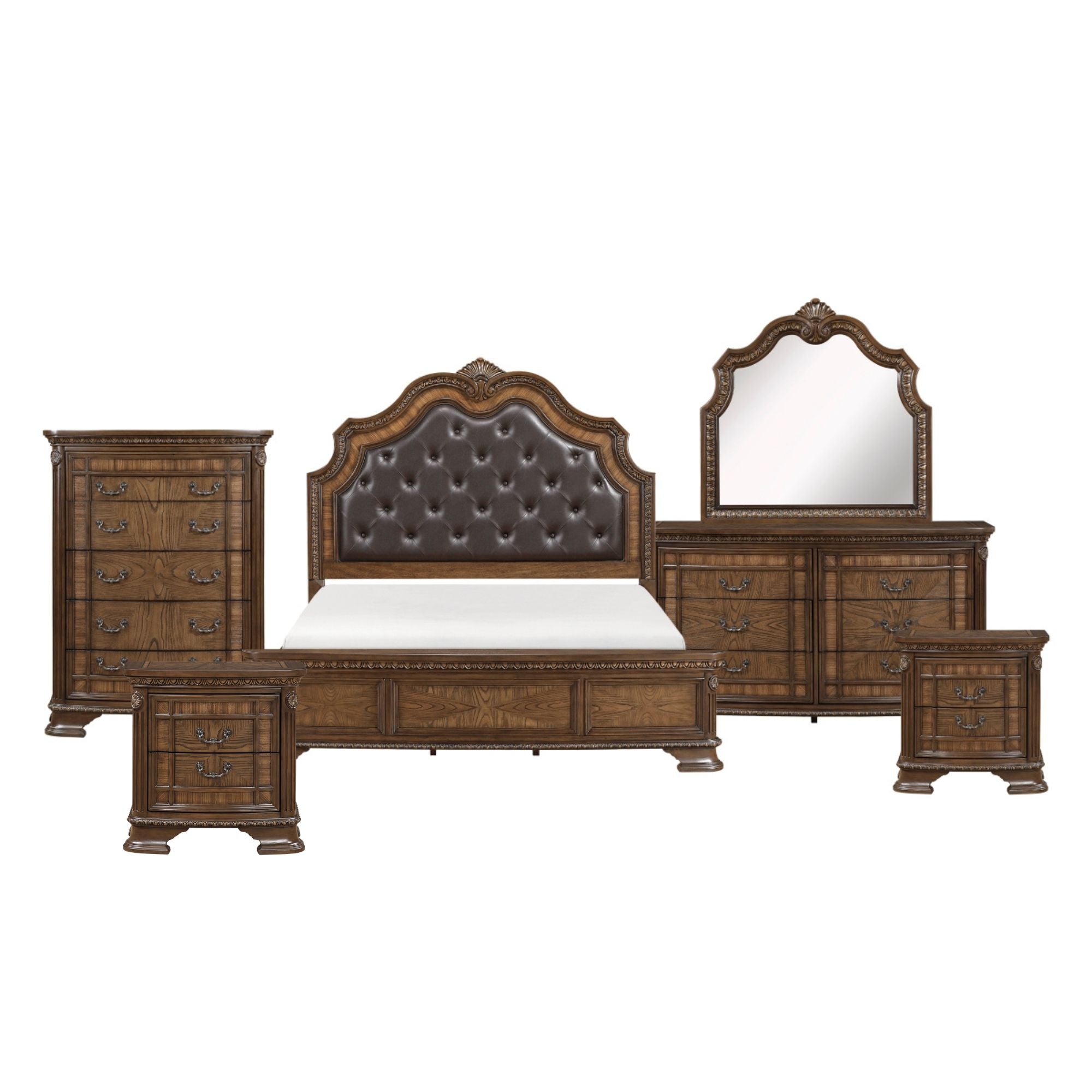 MAZ Bridgepoint bedroom set with bed, dresser, and nightstands in a modern bedroom design.