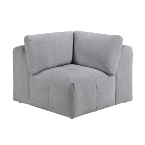 Gray Tidal 5-piece modular sectional by MAZ, featuring sleek cushions and modern design for contemporary living rooms.
