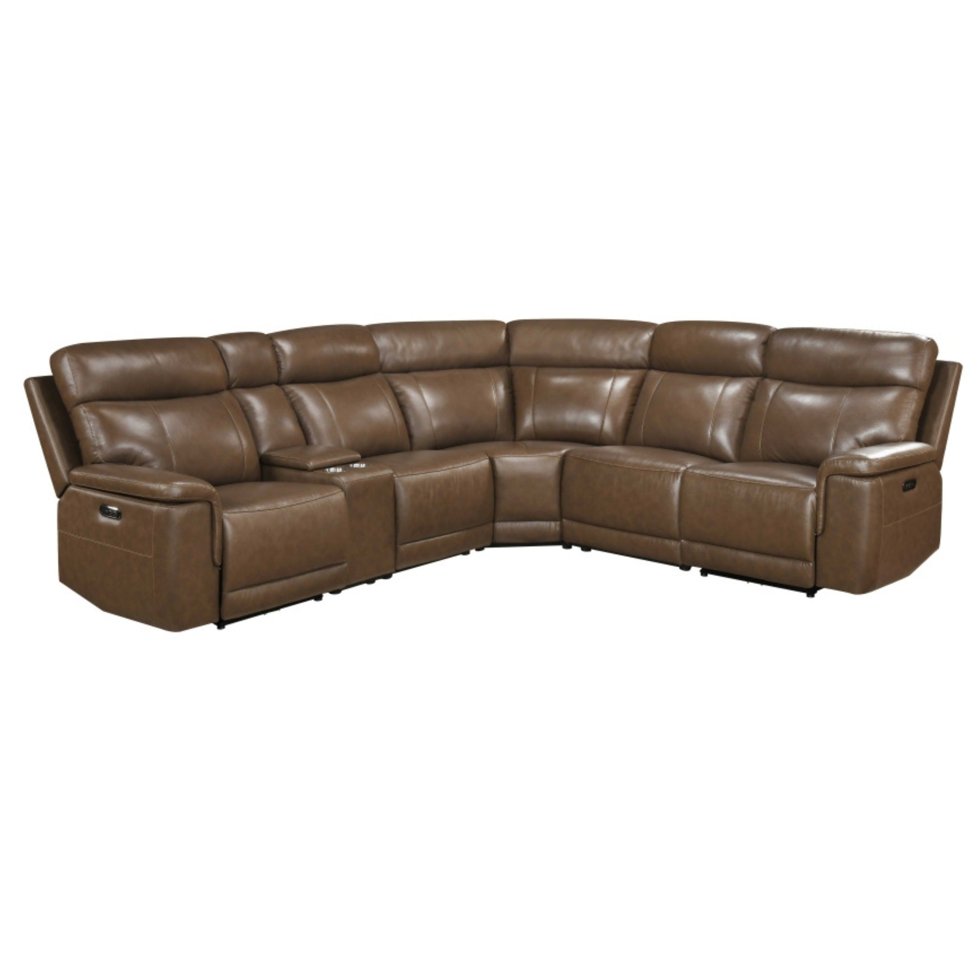 Celestia 6-Piece Leather Modular Power Reclining Sectional