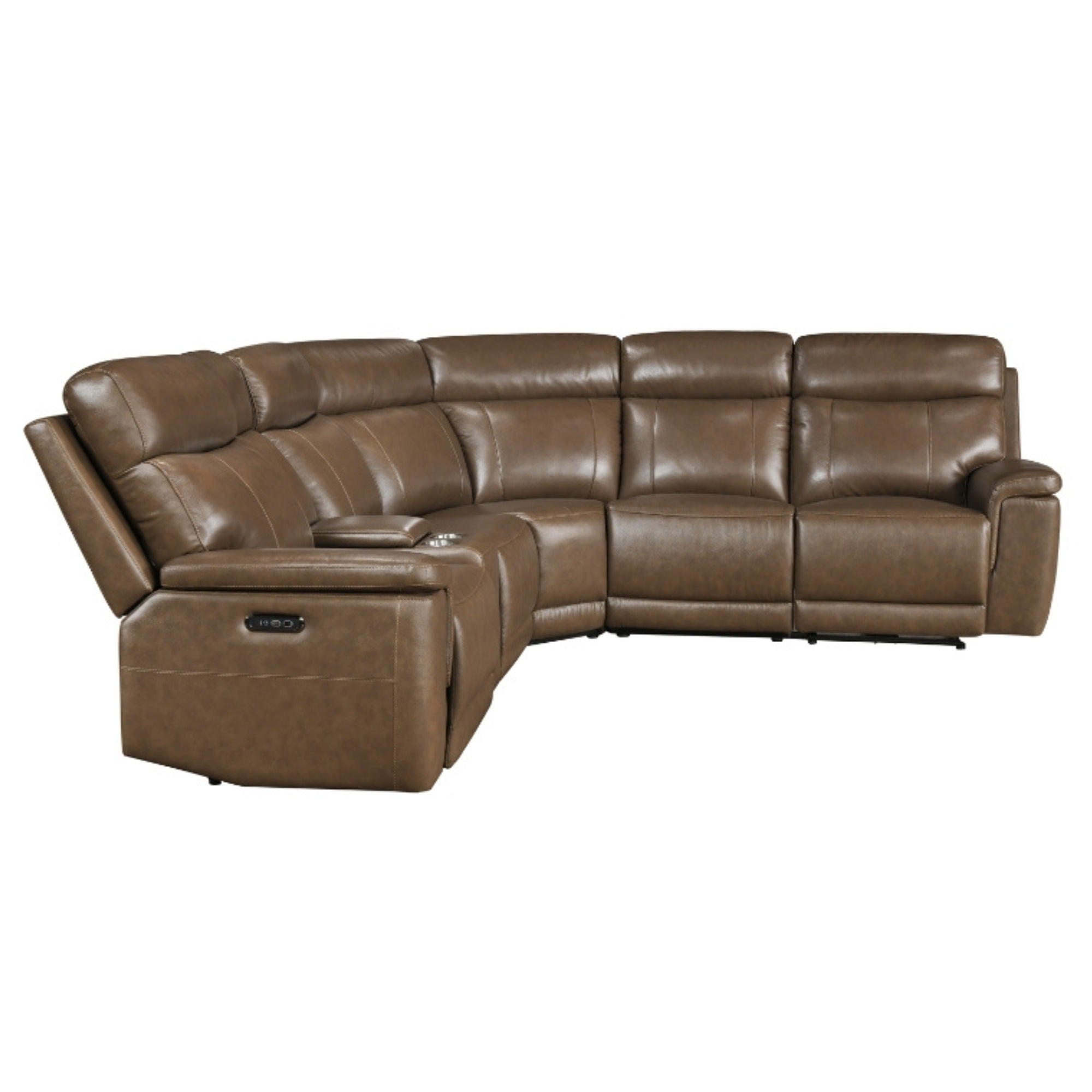 Celestia 6-Piece Leather Modular Power Reclining Sectional