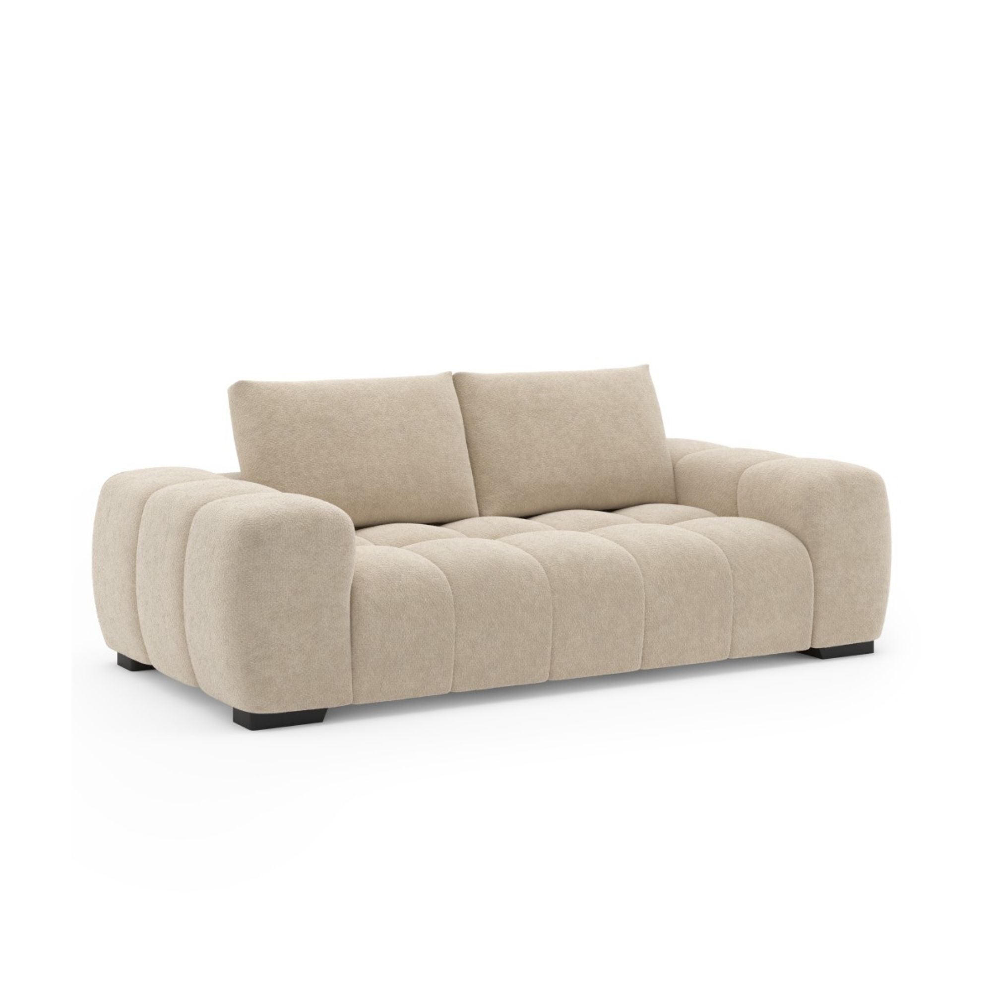 Brassex Zara Collection beige sofa with plush cushions and modern design, perfect for living room comfort.