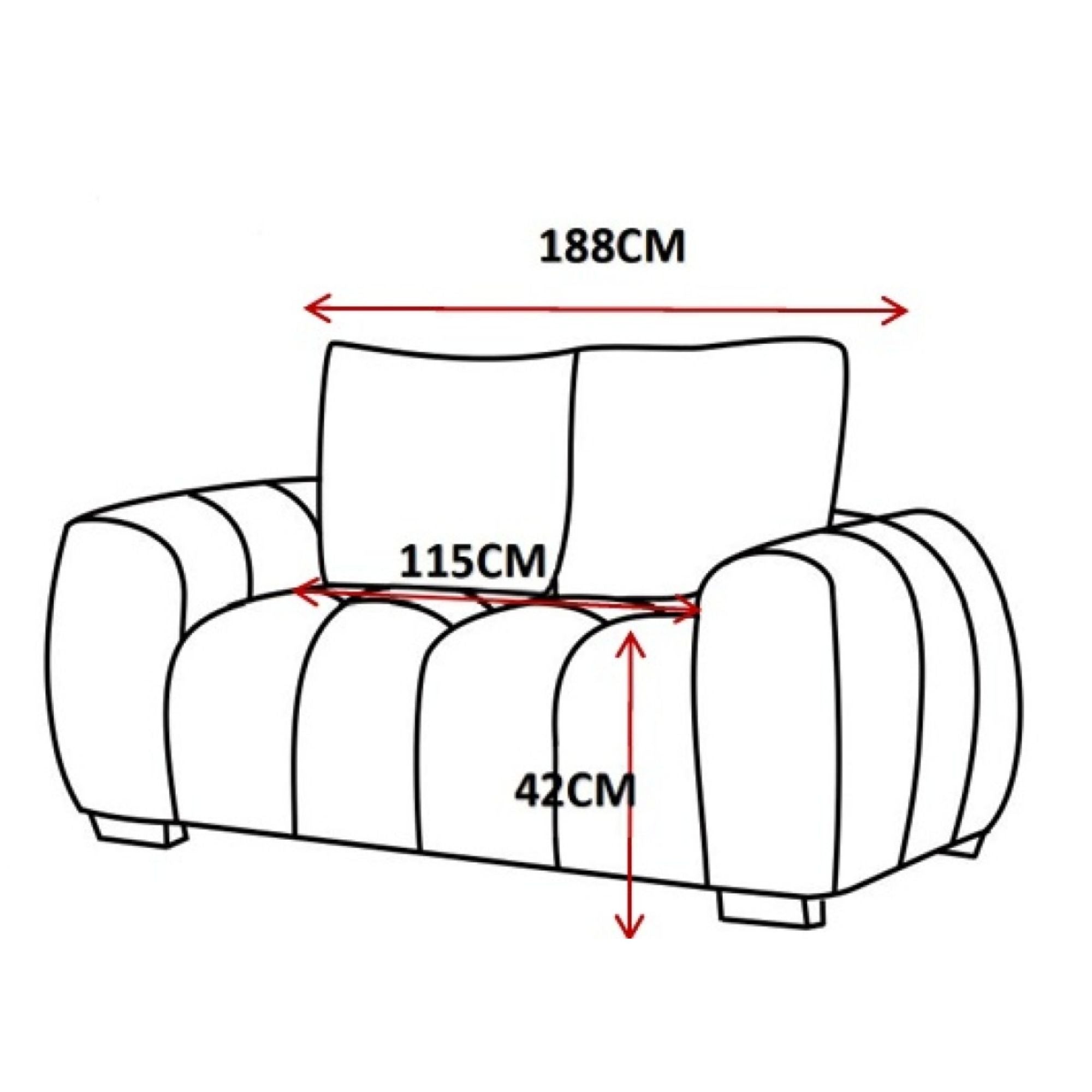 Zara Collection Loveseat in Green | CastleUp Experience Centre Online Furniture