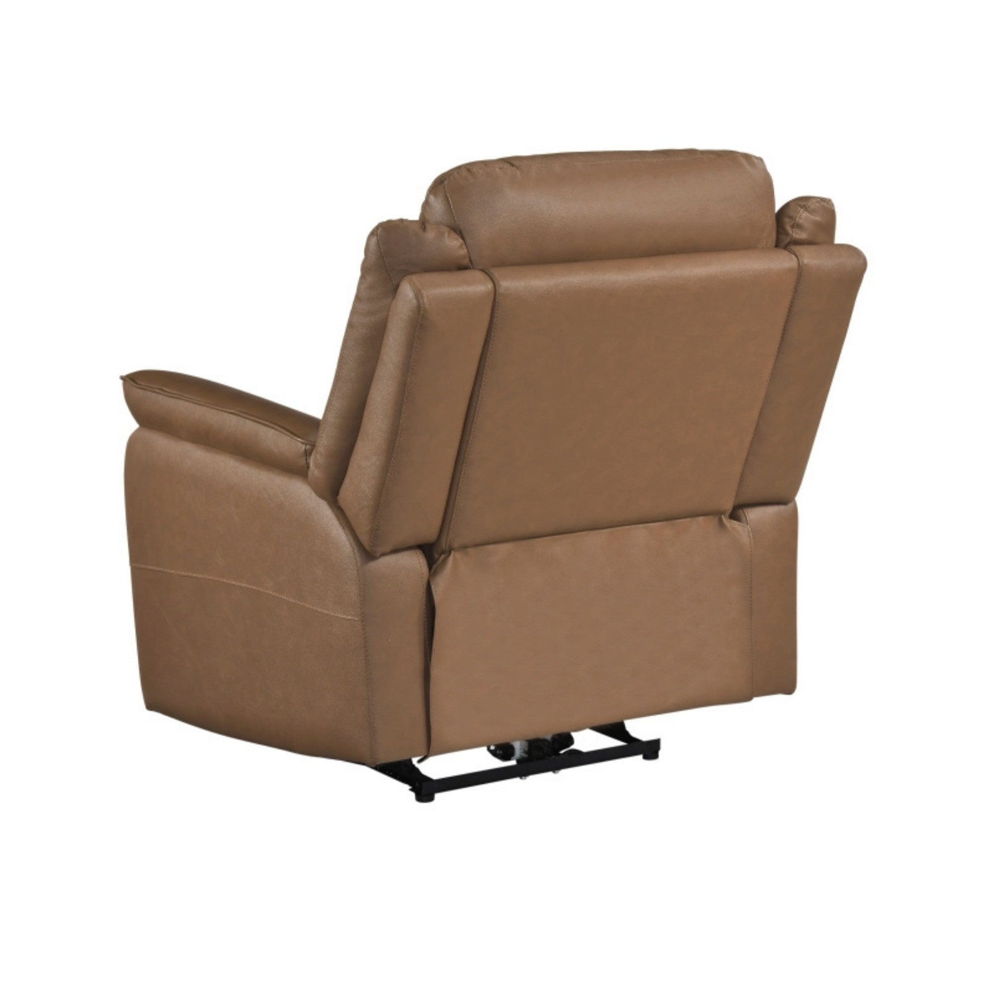 Haven Collection Power Leather Reclining Chair in Brown