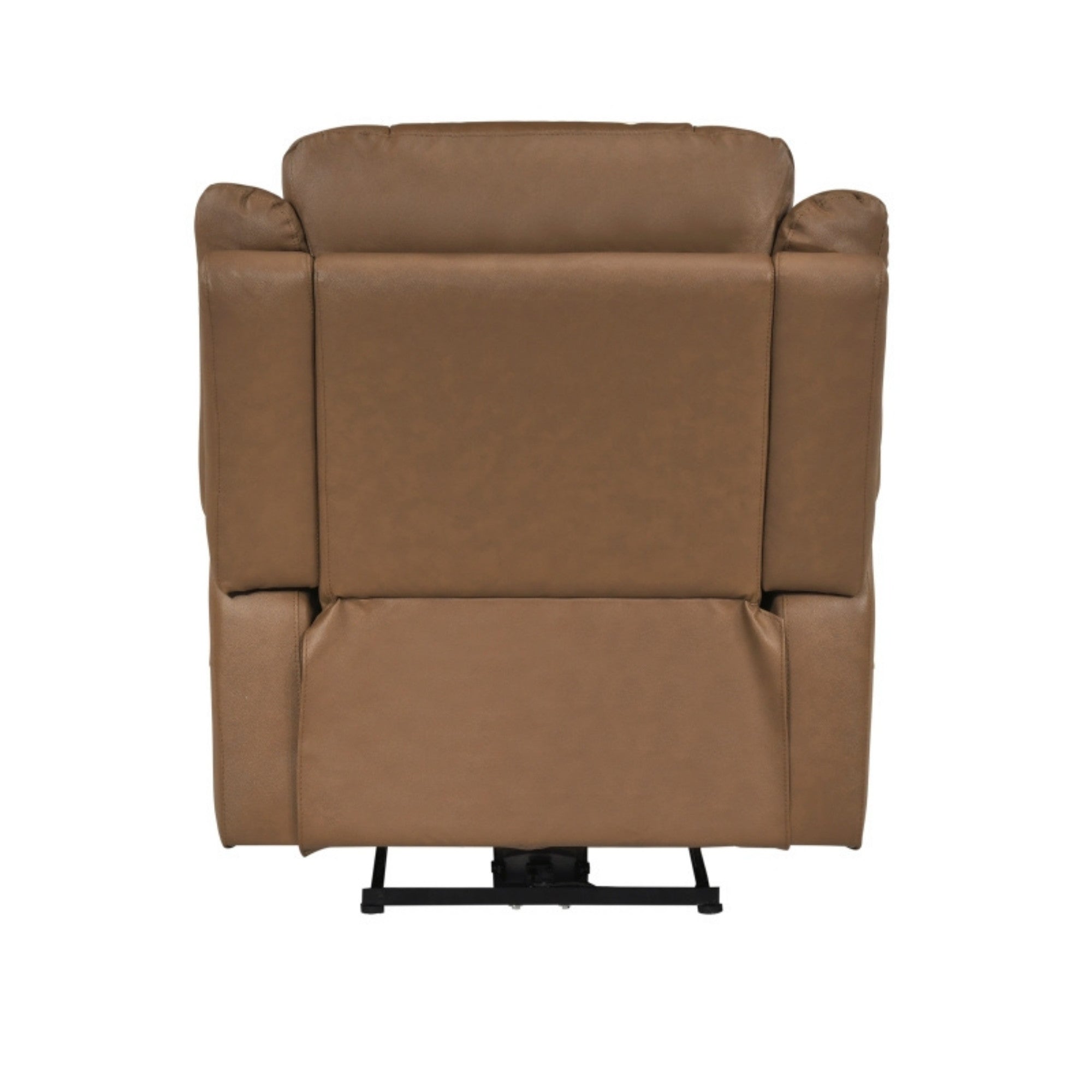 Haven Collection Power Leather Reclining Chair in Brown