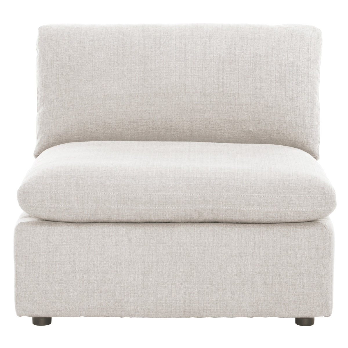 MAZ Howerton Collectional 3-seat sofa with beige upholstery, showcasing a front view with no background in the image.