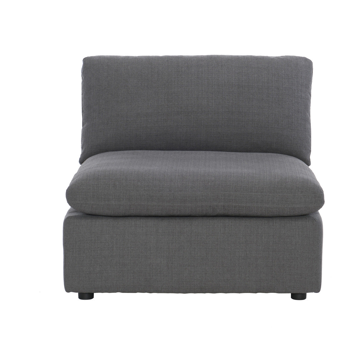 Gray Howerton Collectional 3-seat sofa by MAZ, featuring plush cushions and modern design in a living room setting.