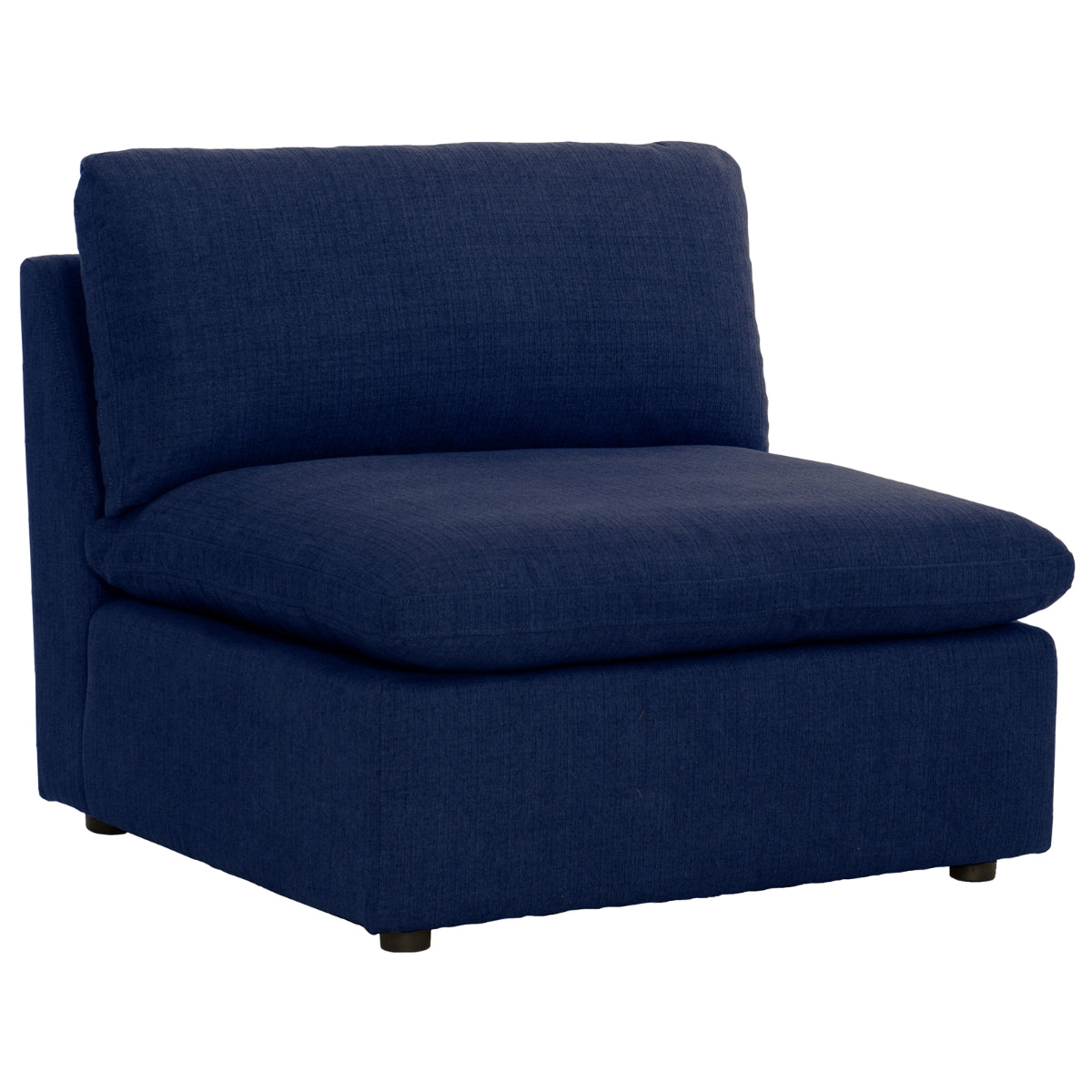 MAZ Howerton Collection 3-seat sofa in neutral fabric, showcasing clean design and comfortable seating from an angled view.