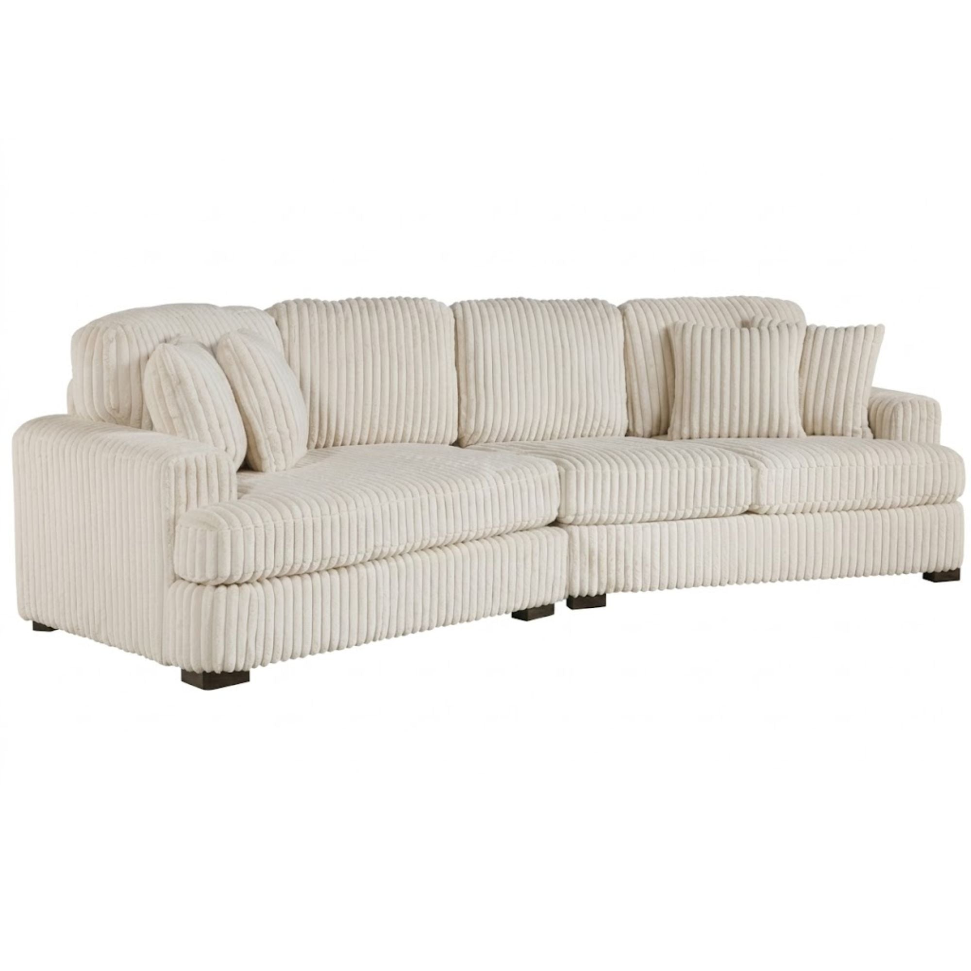 Warwick 2-Piece Sectional with Left Cuddler Beige | CastleUp Experience Centre Online Furniture