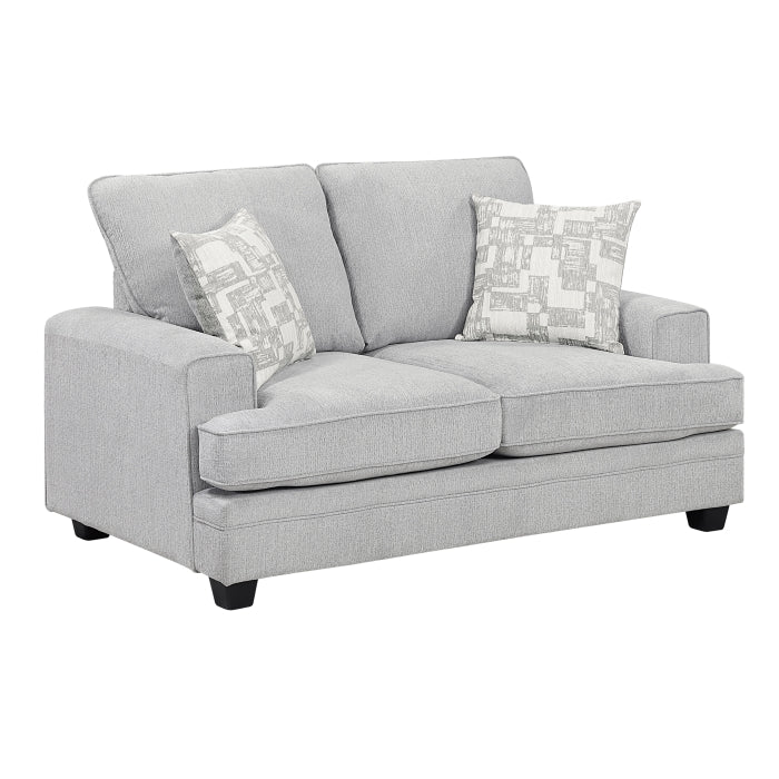 MAZ Sarah 2-seat loveseat shown from the side with no background, featuring plush fabric and comfortable seating design.