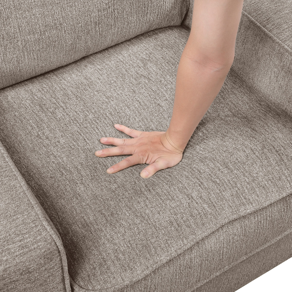 Frances Collection 3-seat Sofa Taupe | CastleUp Experience Centre Online Furniture