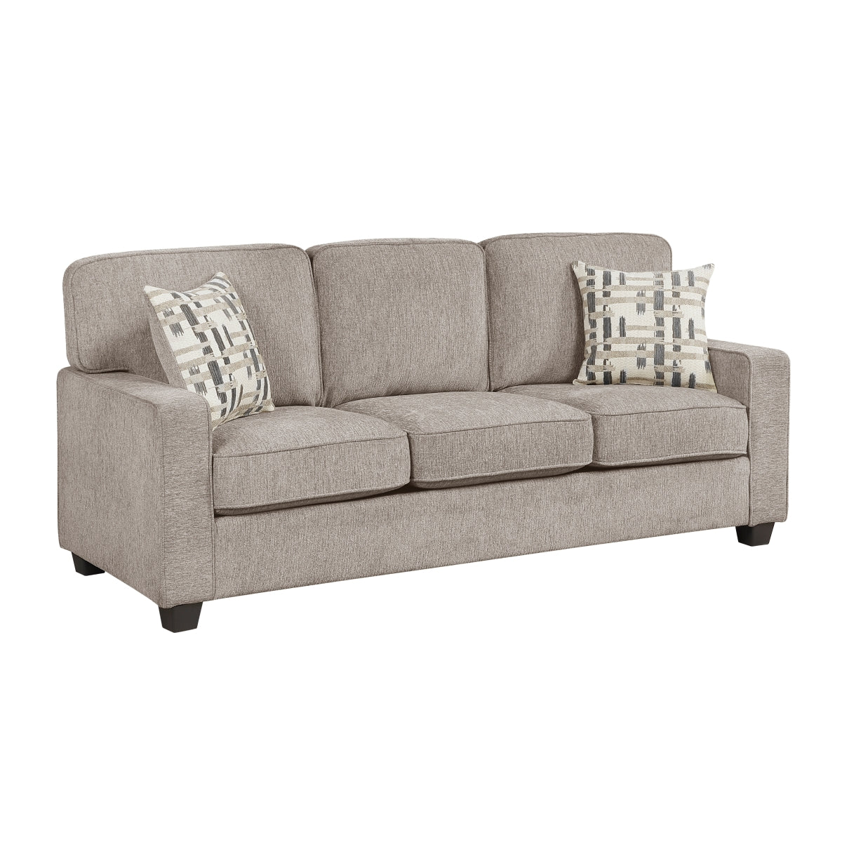 Frances Collection 3-seat Sofa Taupe | CastleUp Experience Centre Online Furniture