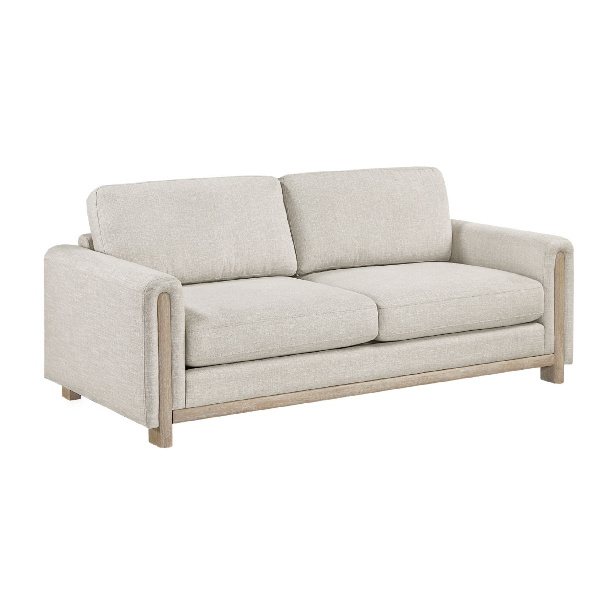 MAZ Echo Collection beige sofa set with plush cushions and modern design, perfect for contemporary living rooms.