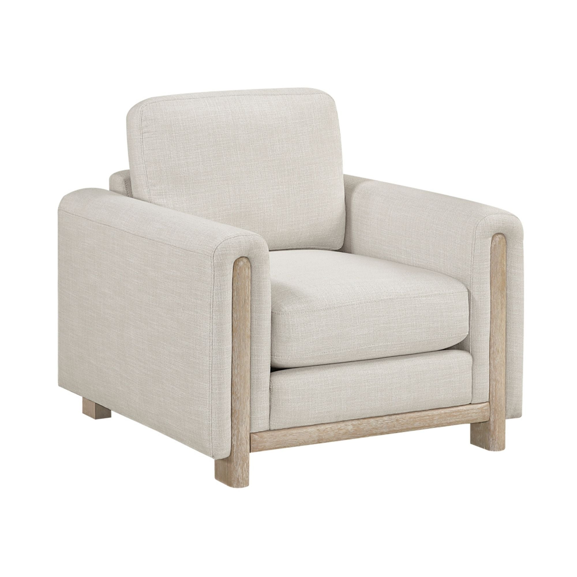 BEIGE MAZ Echo Collection sofa set with cushioned seats and modern design, perfect for living room comfort and style.