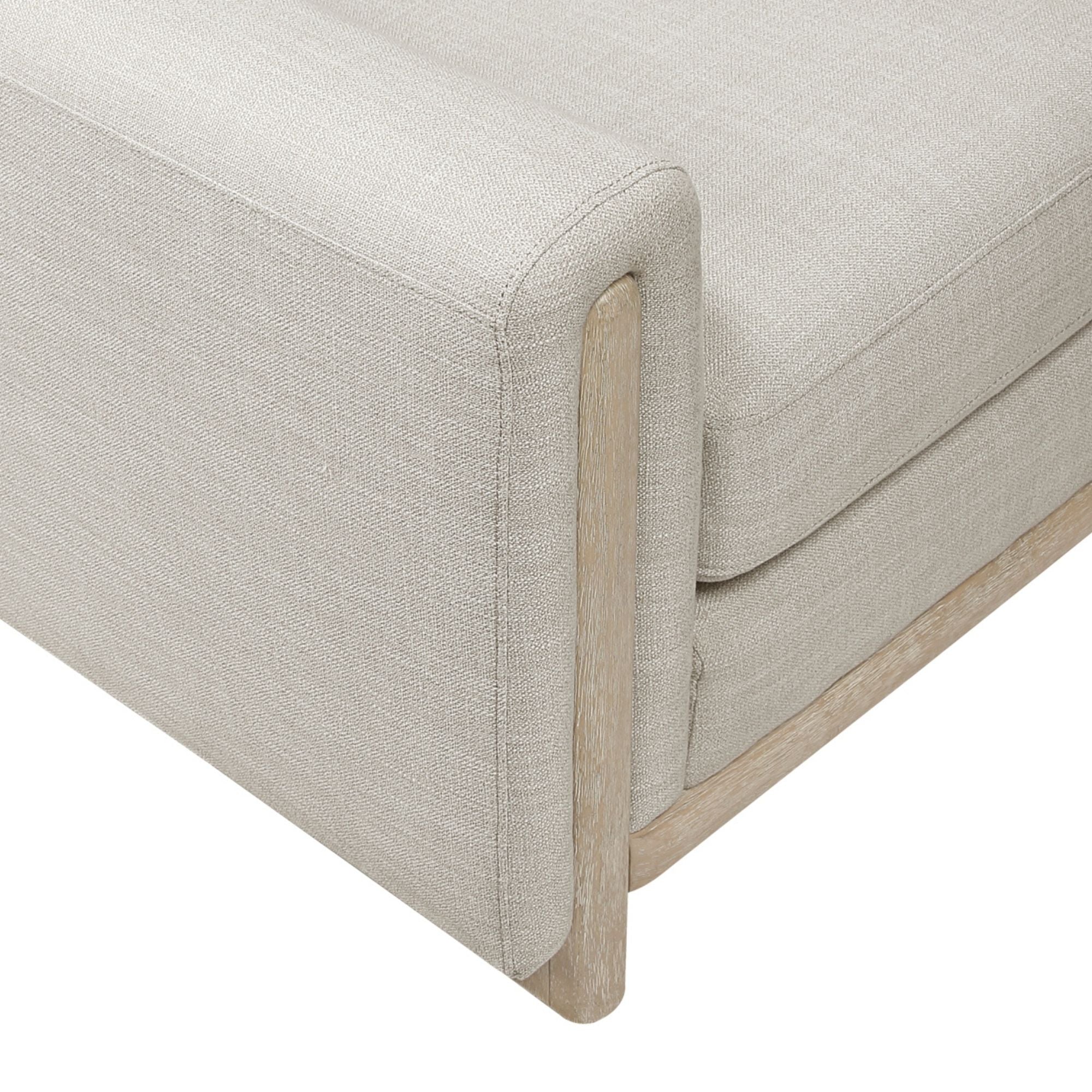 Beige MAZ Echo Collection sofa set with plush cushions and modern design, perfect for contemporary living rooms.