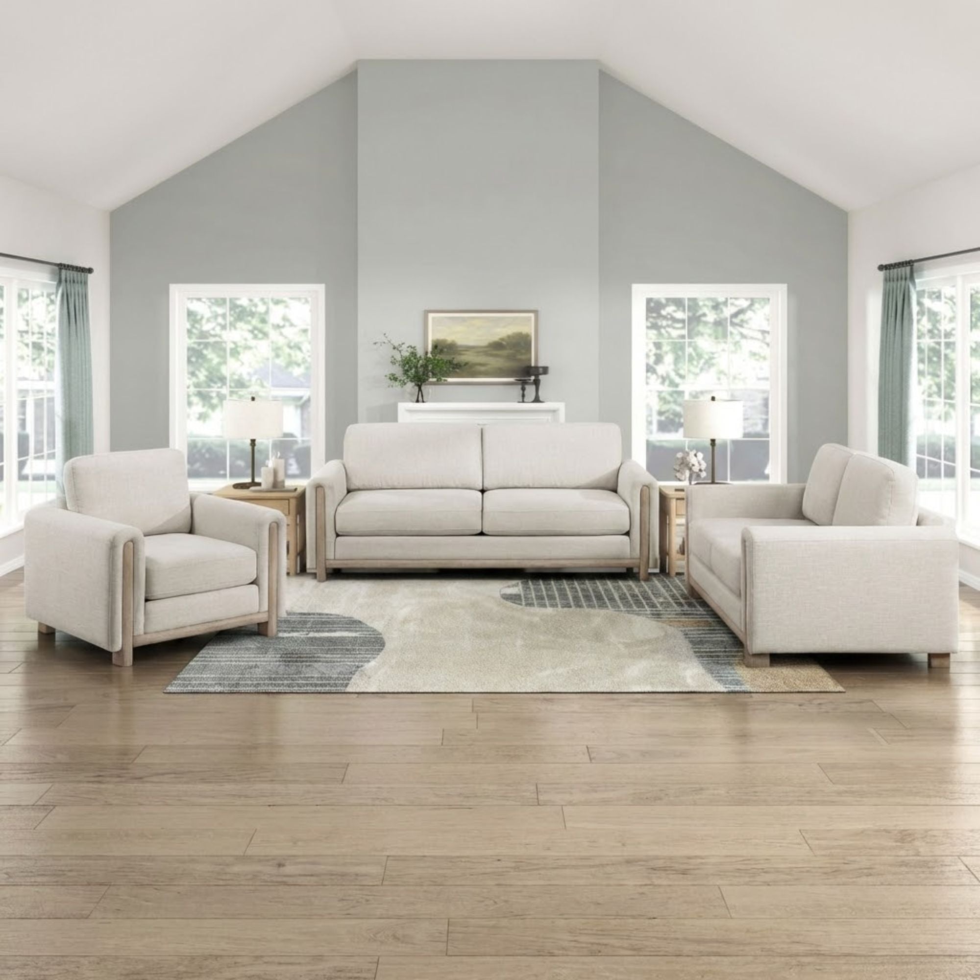 Echo Collection Sofa Set Beige | CastleUp Experience Centre Online Furniture
