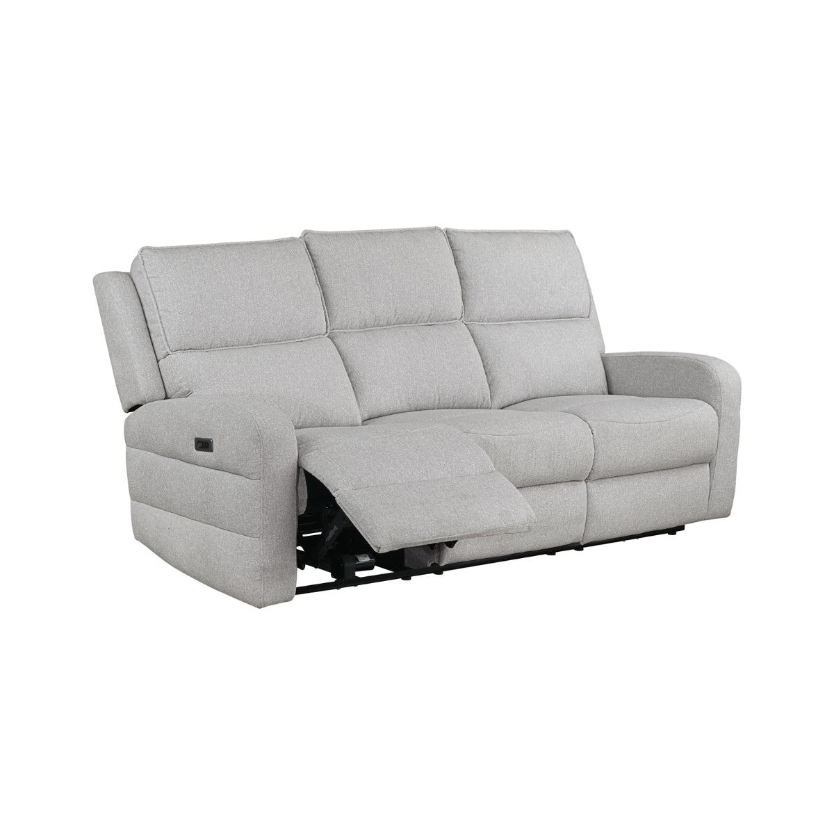 Thorne II Collection Double Recliner Sofa in Light Grey | CastleUp Experience Centre Online Furniture