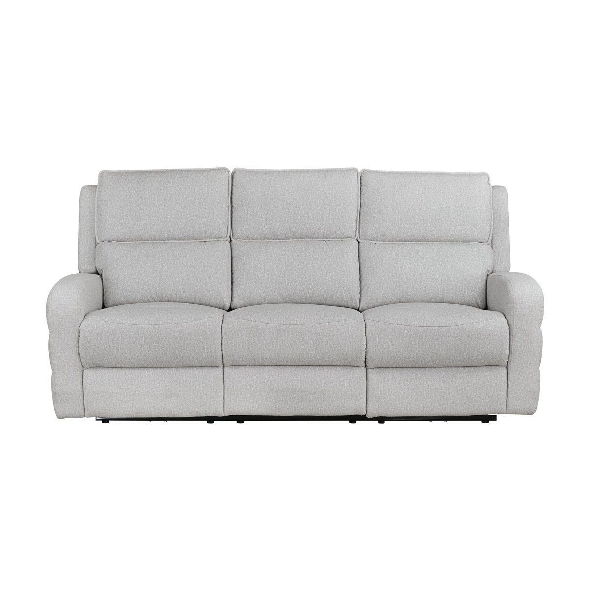 Thorne II Collection Double Recliner Sofa in Light Grey | CastleUp Experience Centre Online Furniture