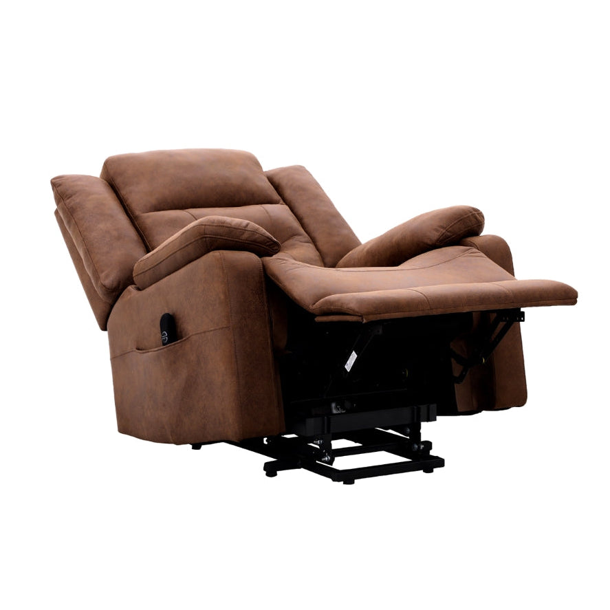 Pike Collection Power Lift Chair in Brown | CastleUp Experience Centre Online Furniture