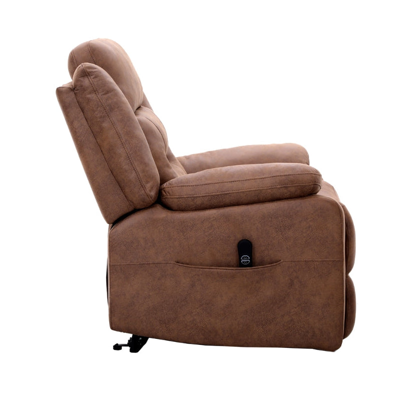 Pike Collection Power Lift Chair in Brown | CastleUp Experience Centre Online Furniture